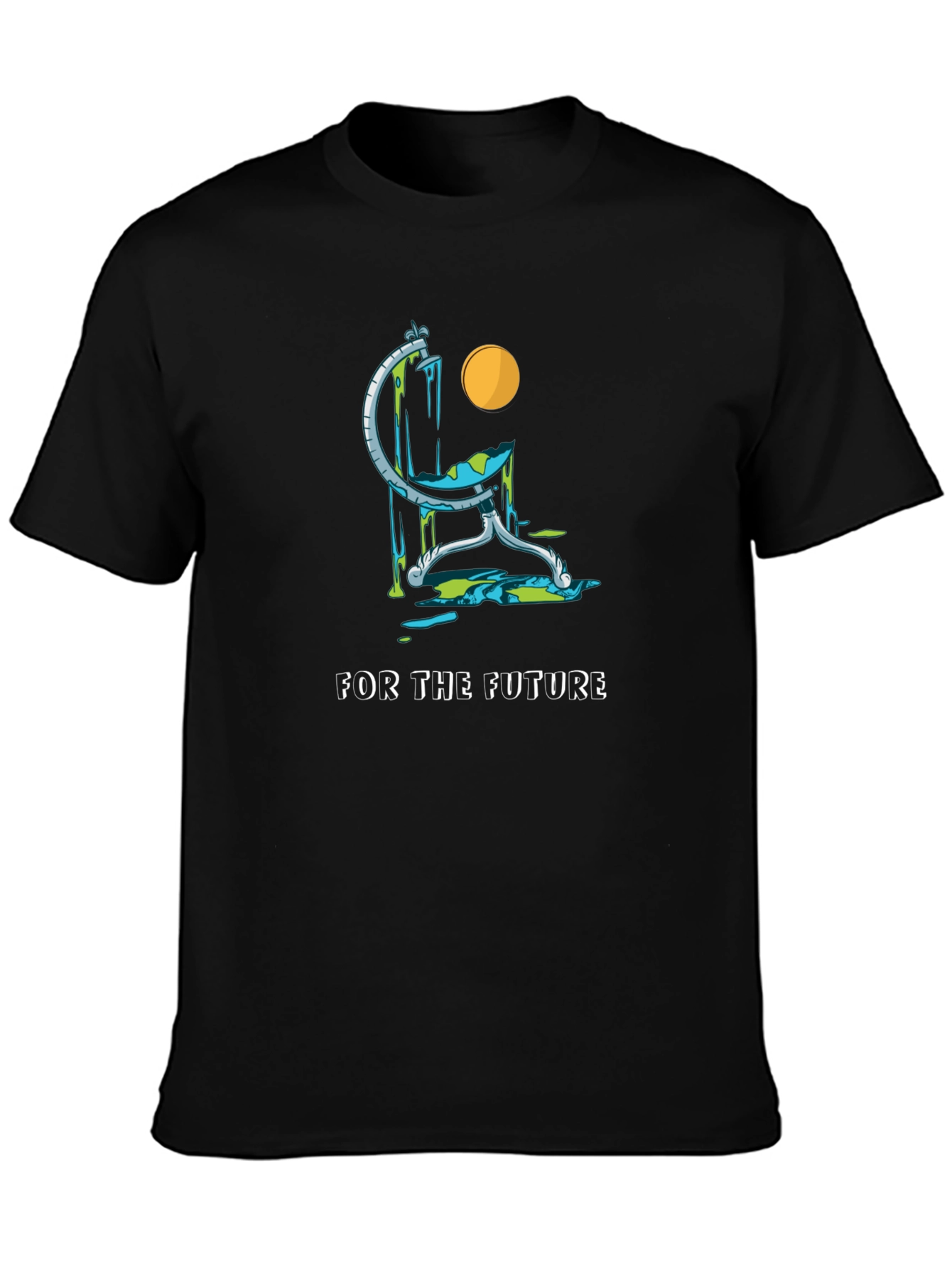 Eco Future Black T-Shirt - Save the Planet
