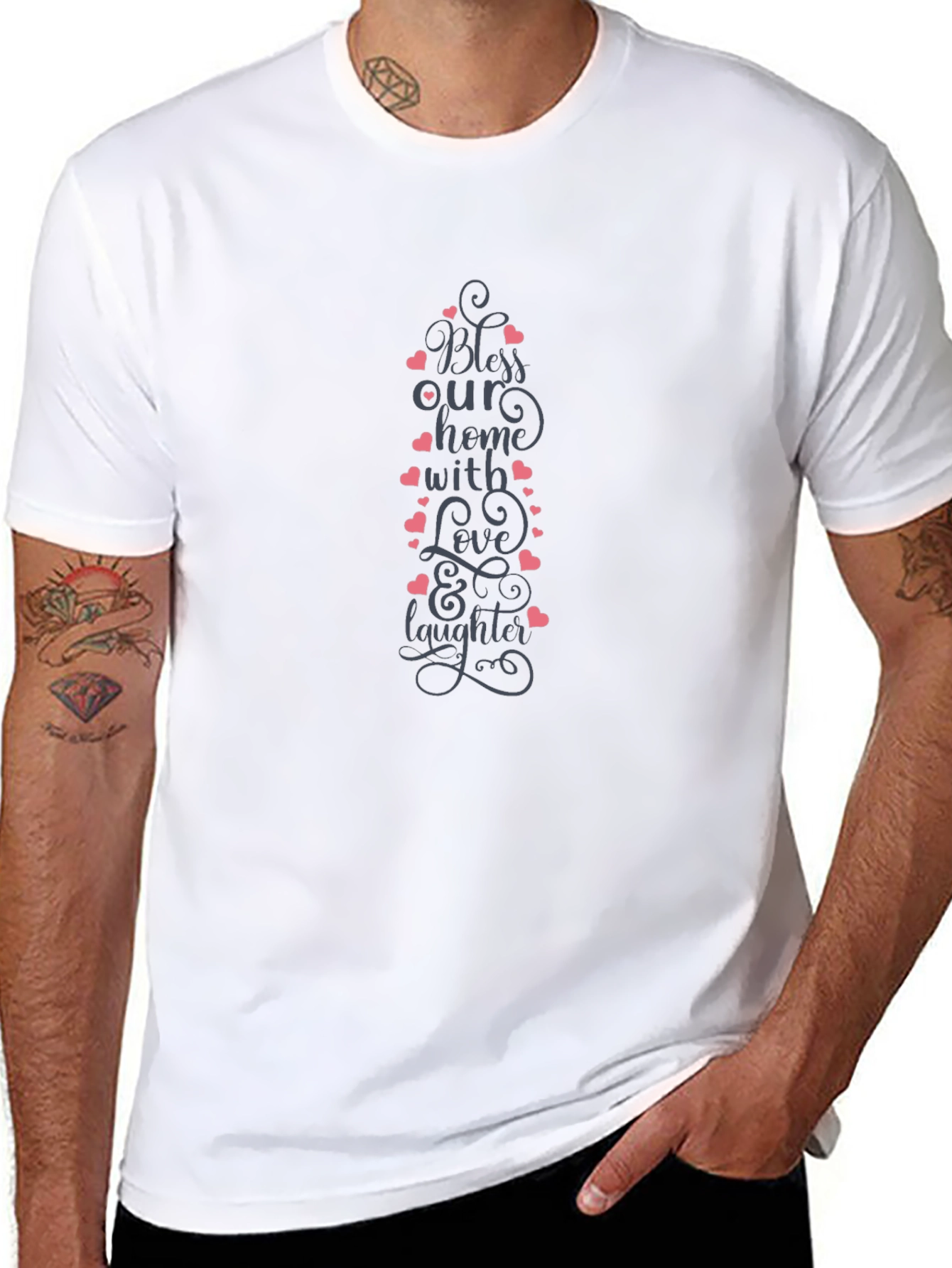 Bless Our Home T-Shirt - Love and Laughter