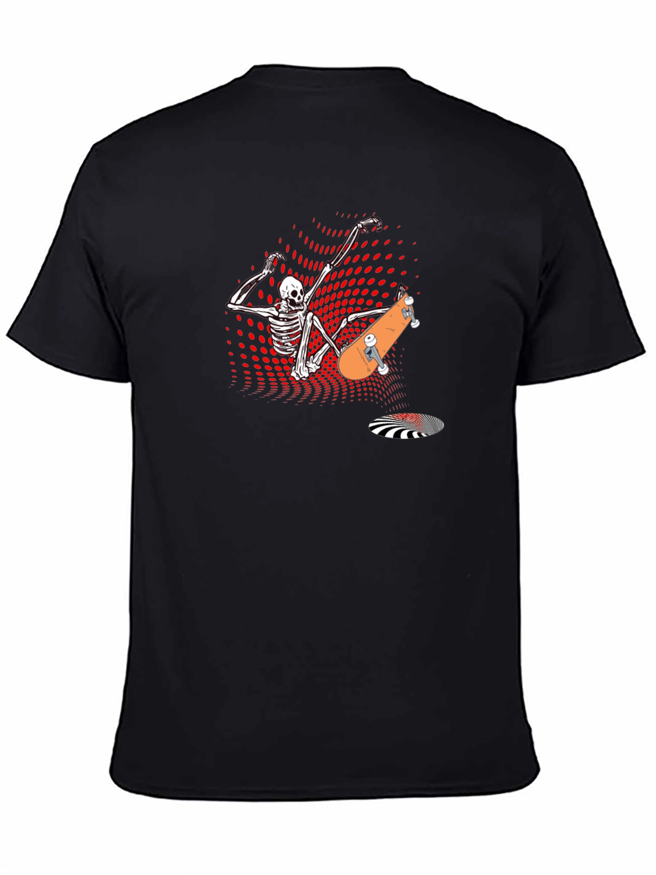 Skateboard Skeleton Graphic Tee - Cool & Edgy Design