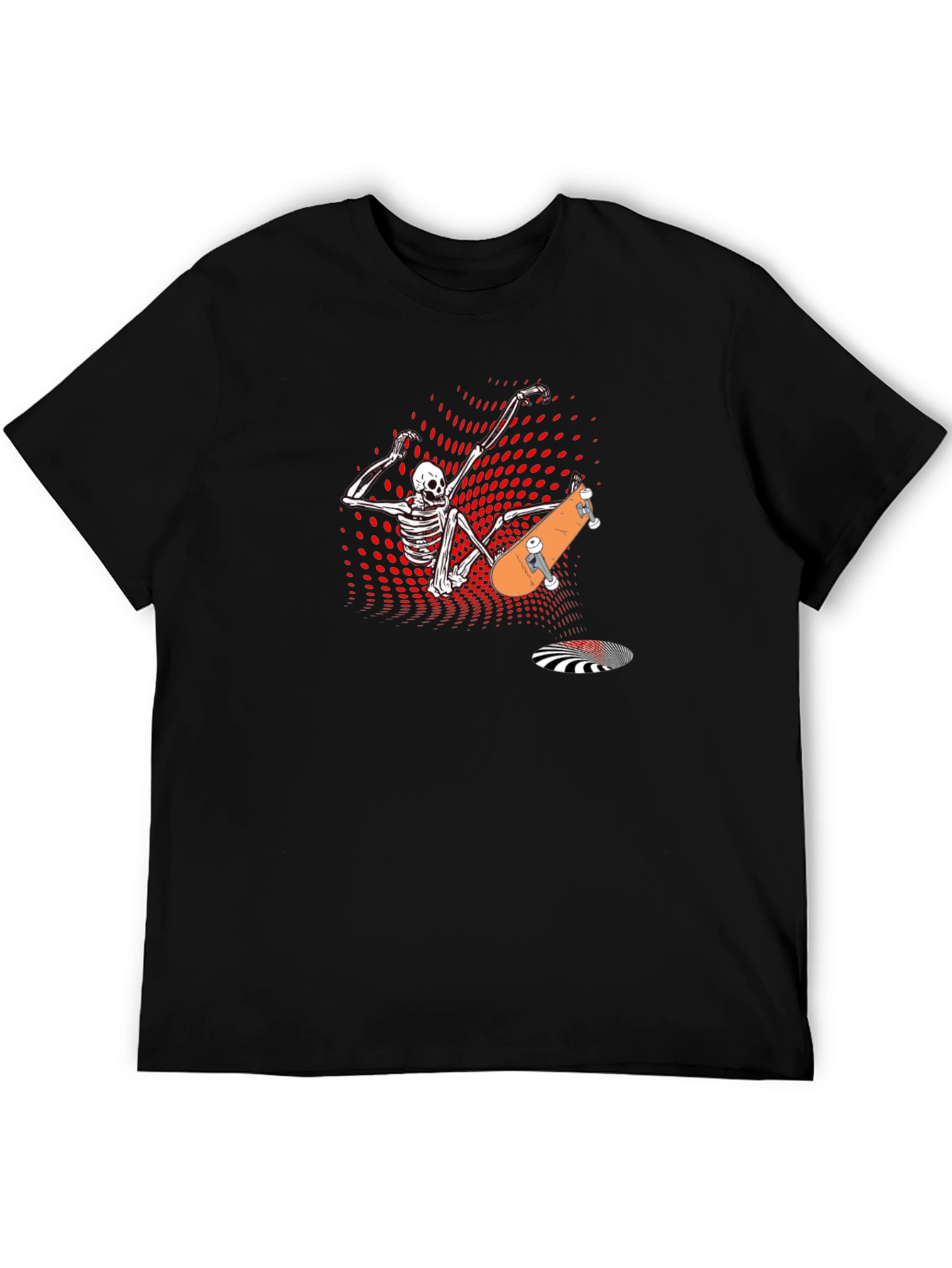 Skateboard Skeleton Graphic Tee - Cool & Edgy Design