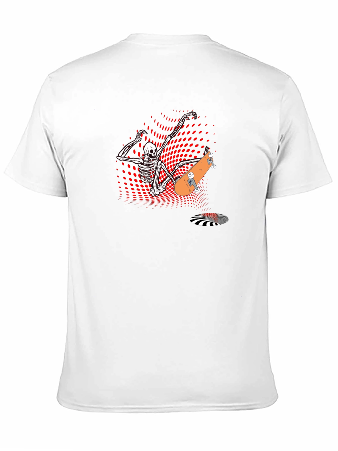 Skateboard Skeleton Graphic Tee - Cool & Edgy Design
