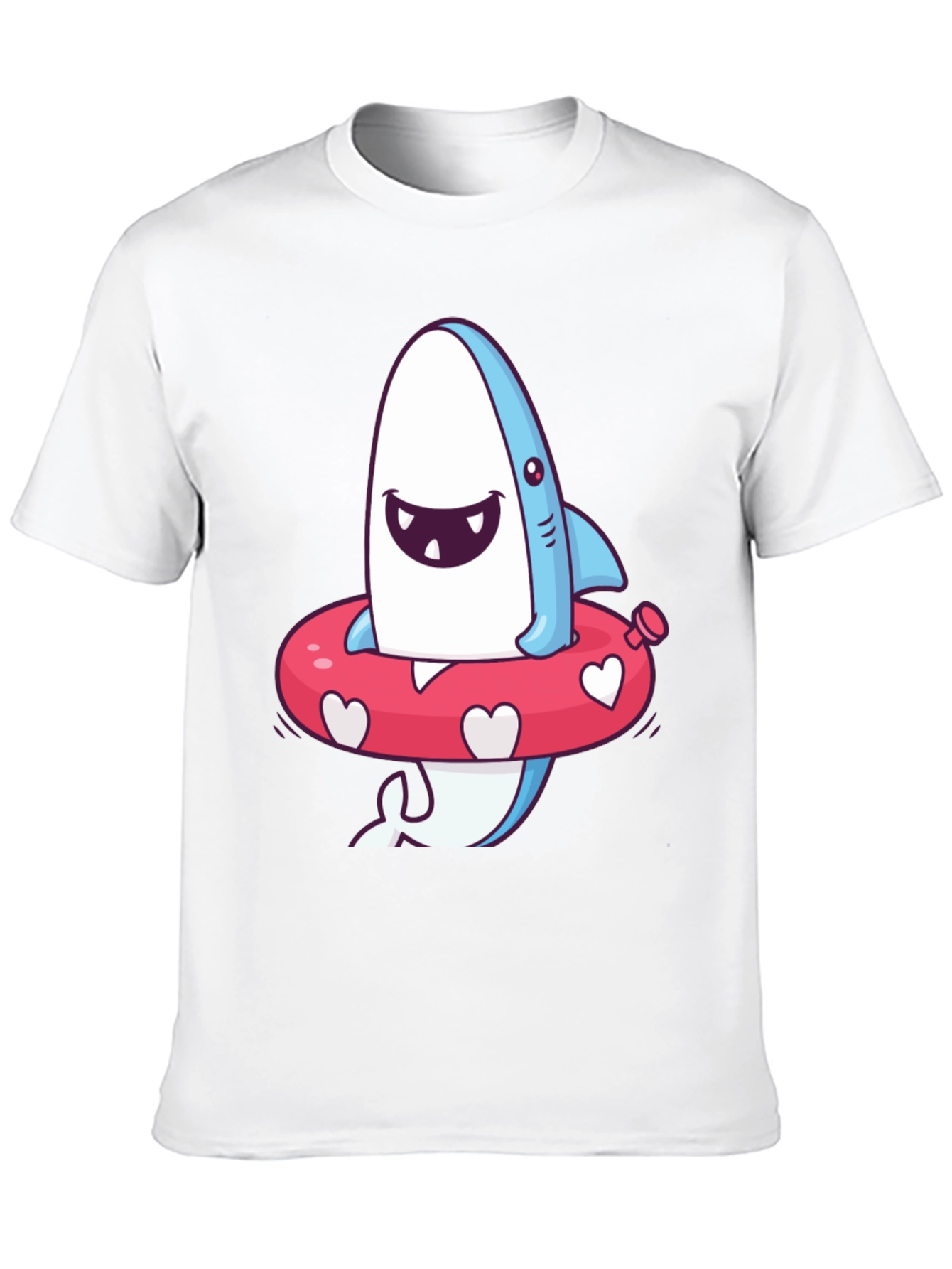 Cartoon Shark T-Shirt - Fun Summer Style