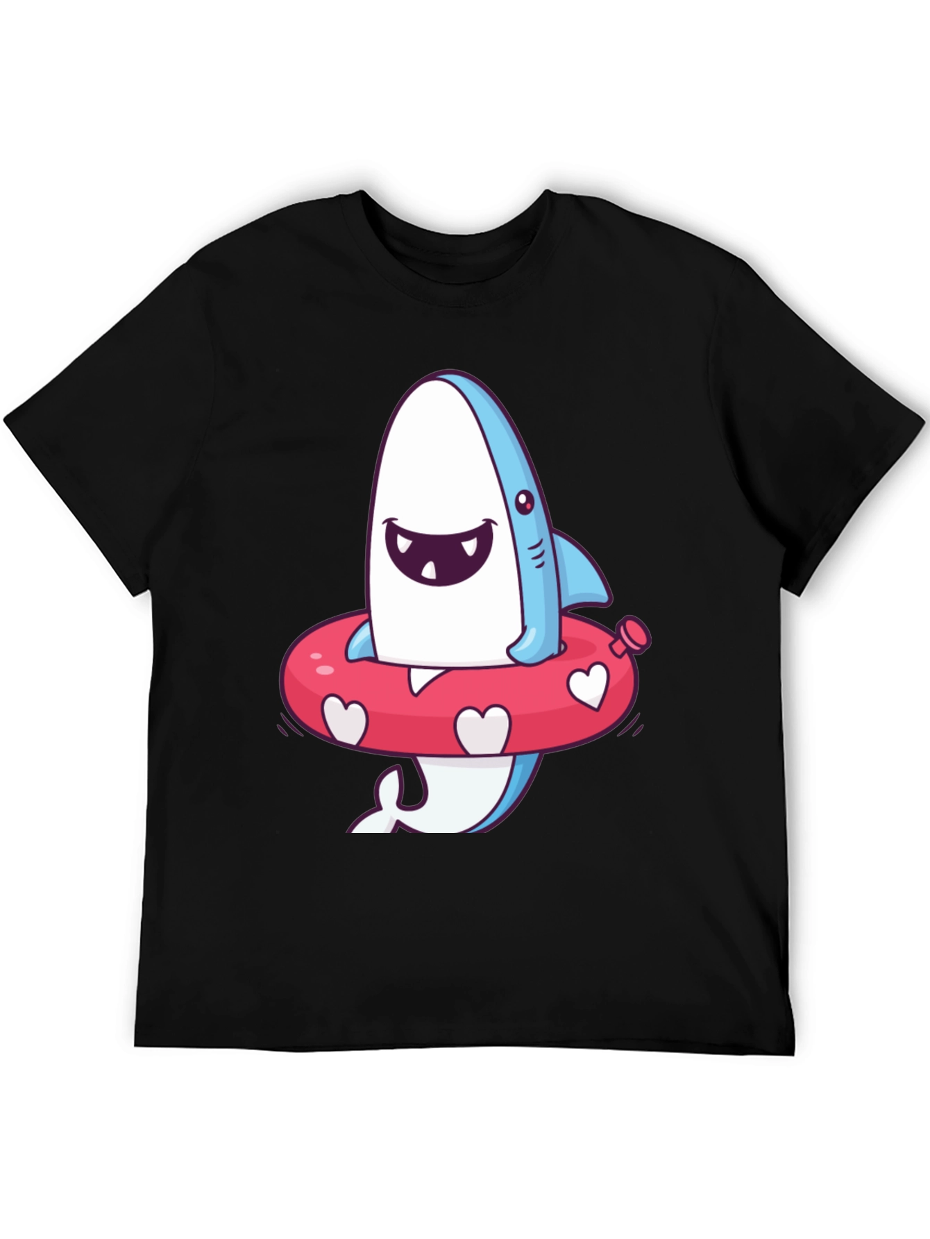 Cartoon Shark T-Shirt - Fun Summer Style