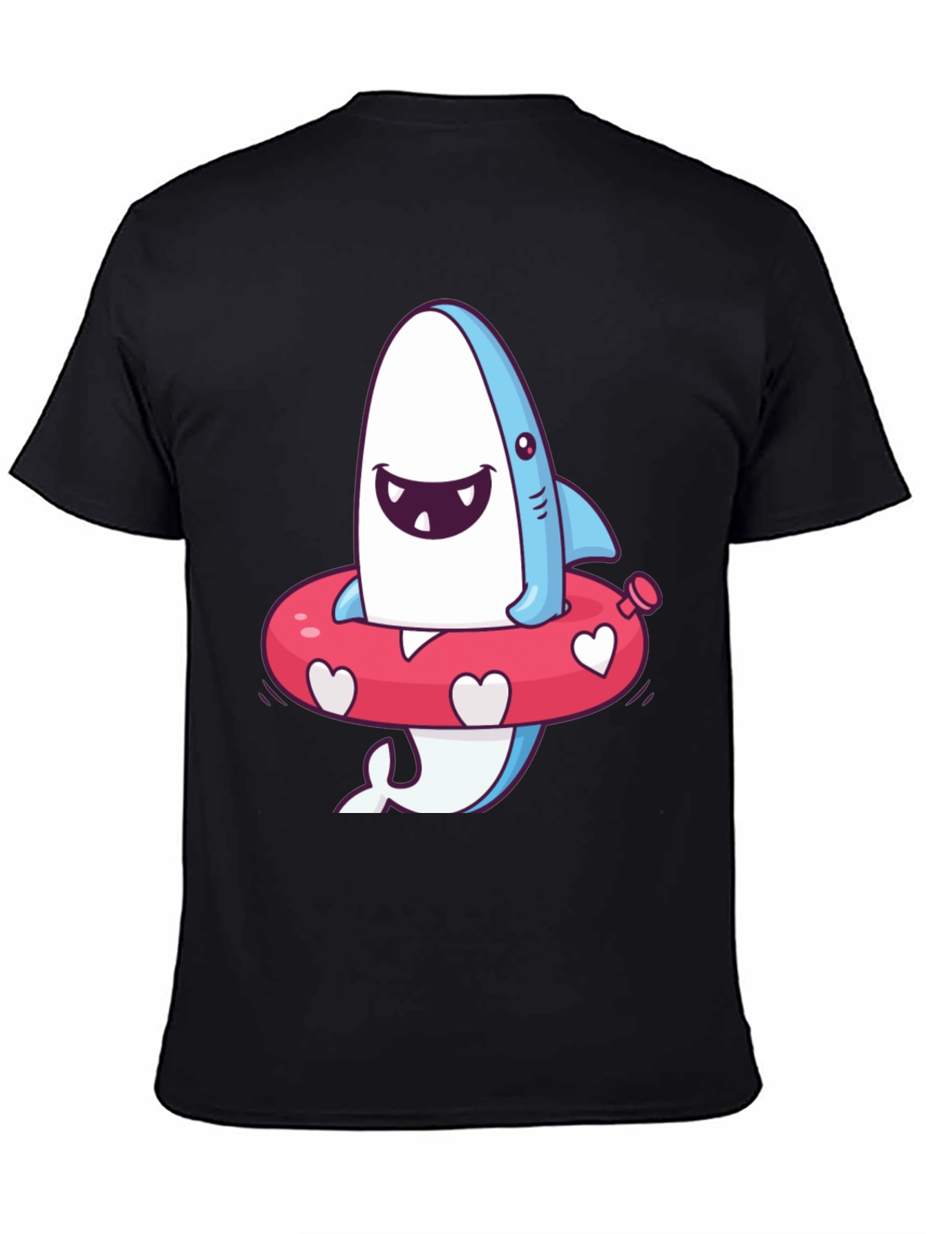 Cartoon Shark T-Shirt - Fun Summer Style