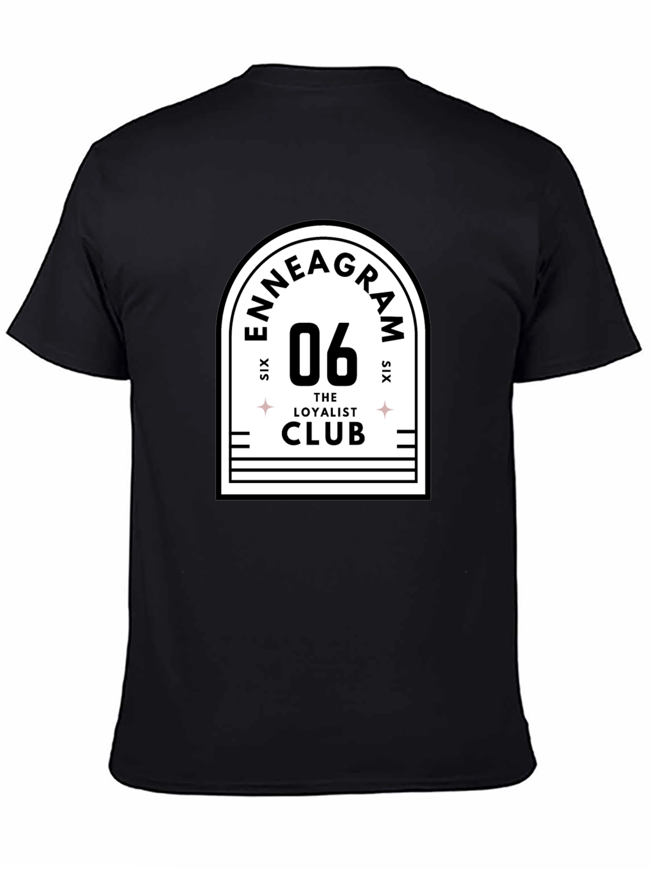 Enneagram 06 The Loyalist Club Black T-Shirt