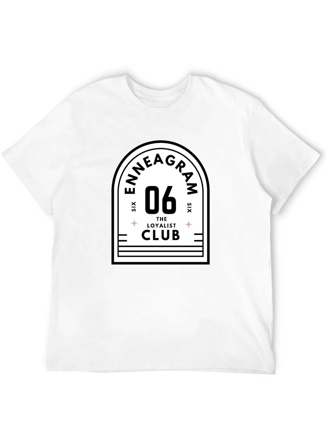 Enneagram 06 The Loyalist Club Black T-Shirt