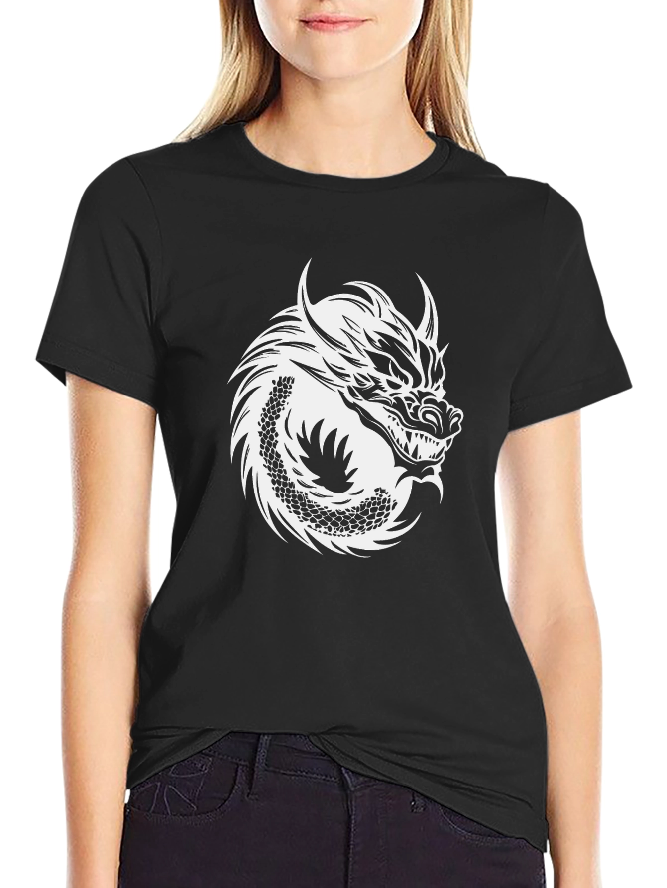 Dragon Graphic Black Tee