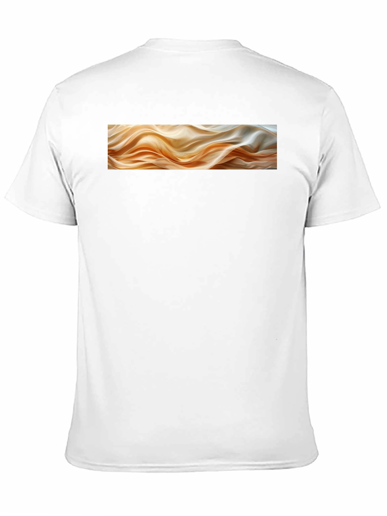 Abstract Waves Graphic Black T-Shirt
