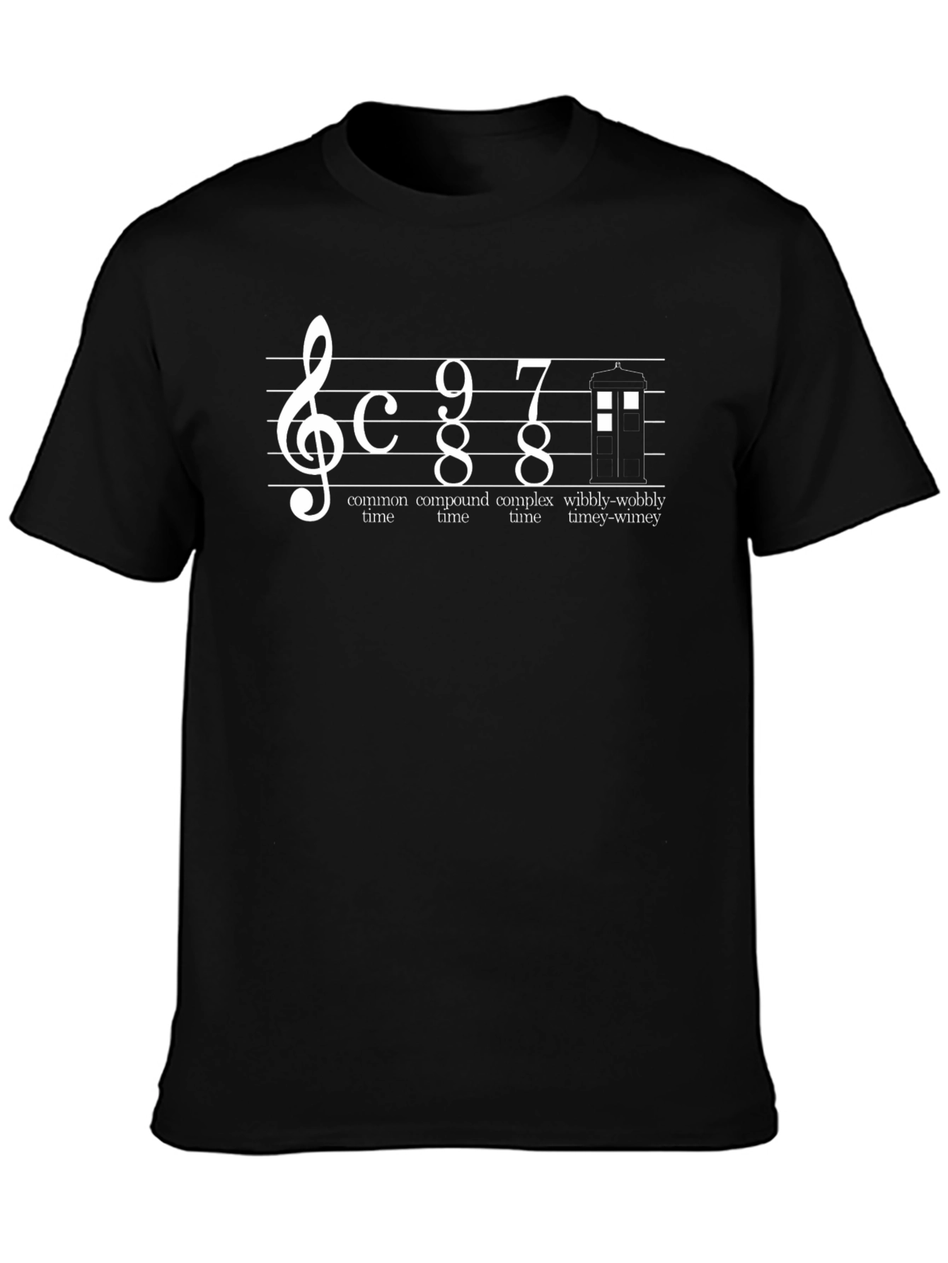 Doctor Who Music Note T-Shirt Timey-Wimey