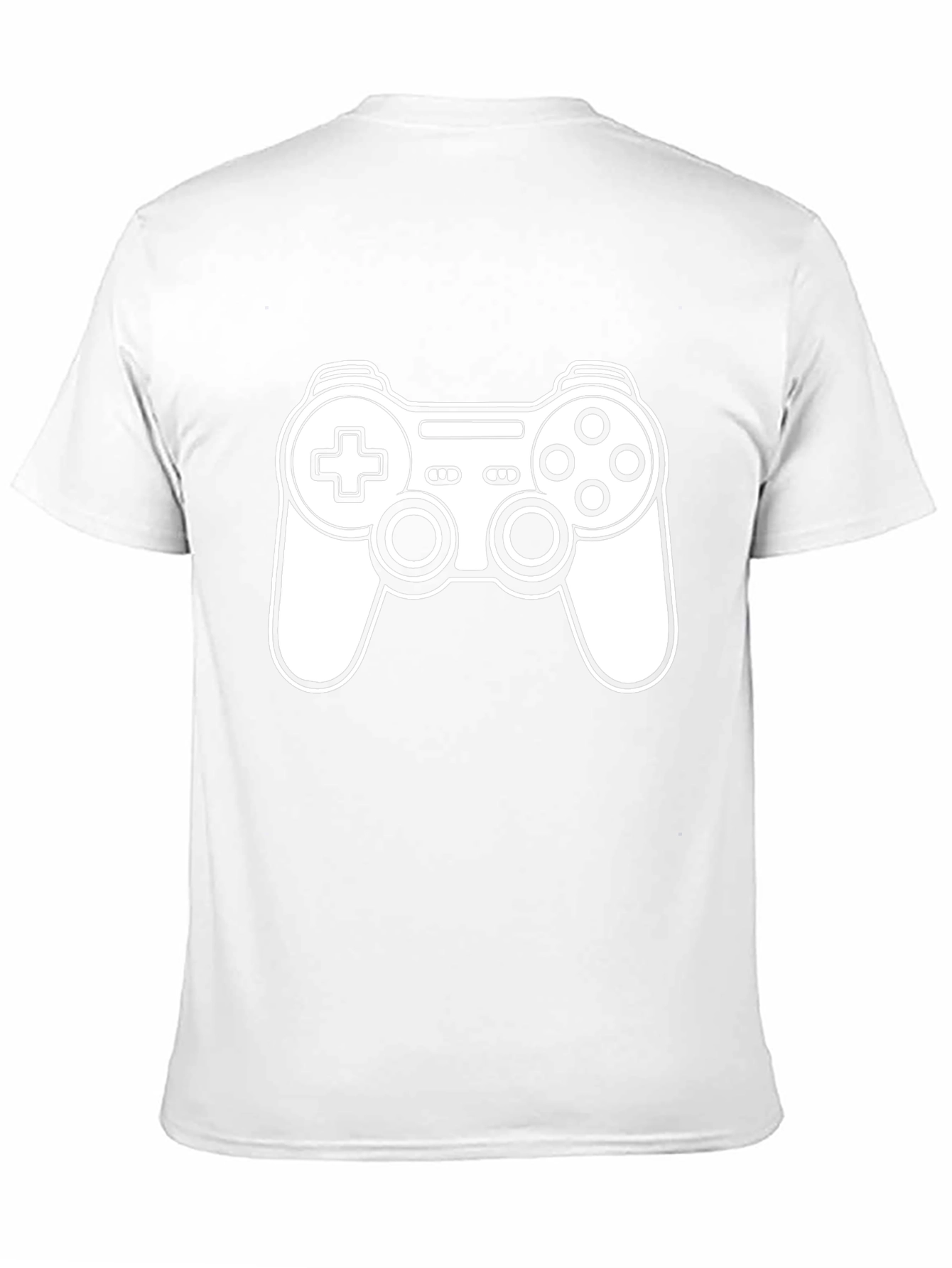 Gamer T-Shirt - Black Cotton - Game Controller Graphic
