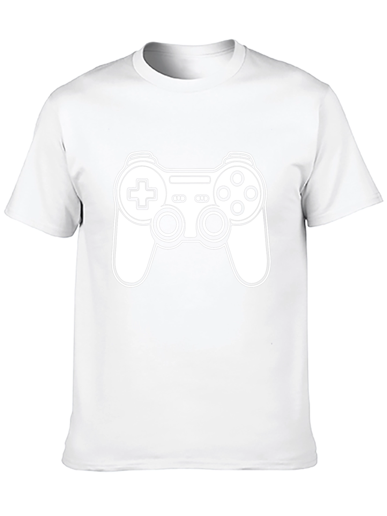 Gamer T-Shirt - Black Cotton - Game Controller Graphic