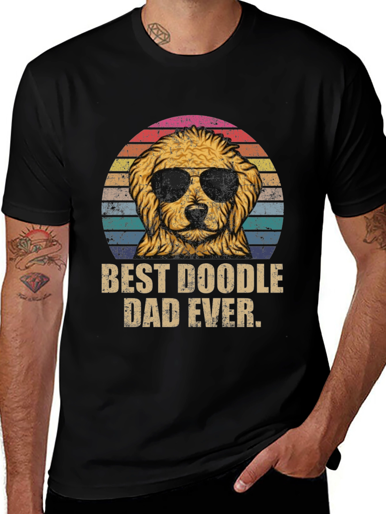 Best Doodle Dad Ever T-Shirt - Dog Lover Gift