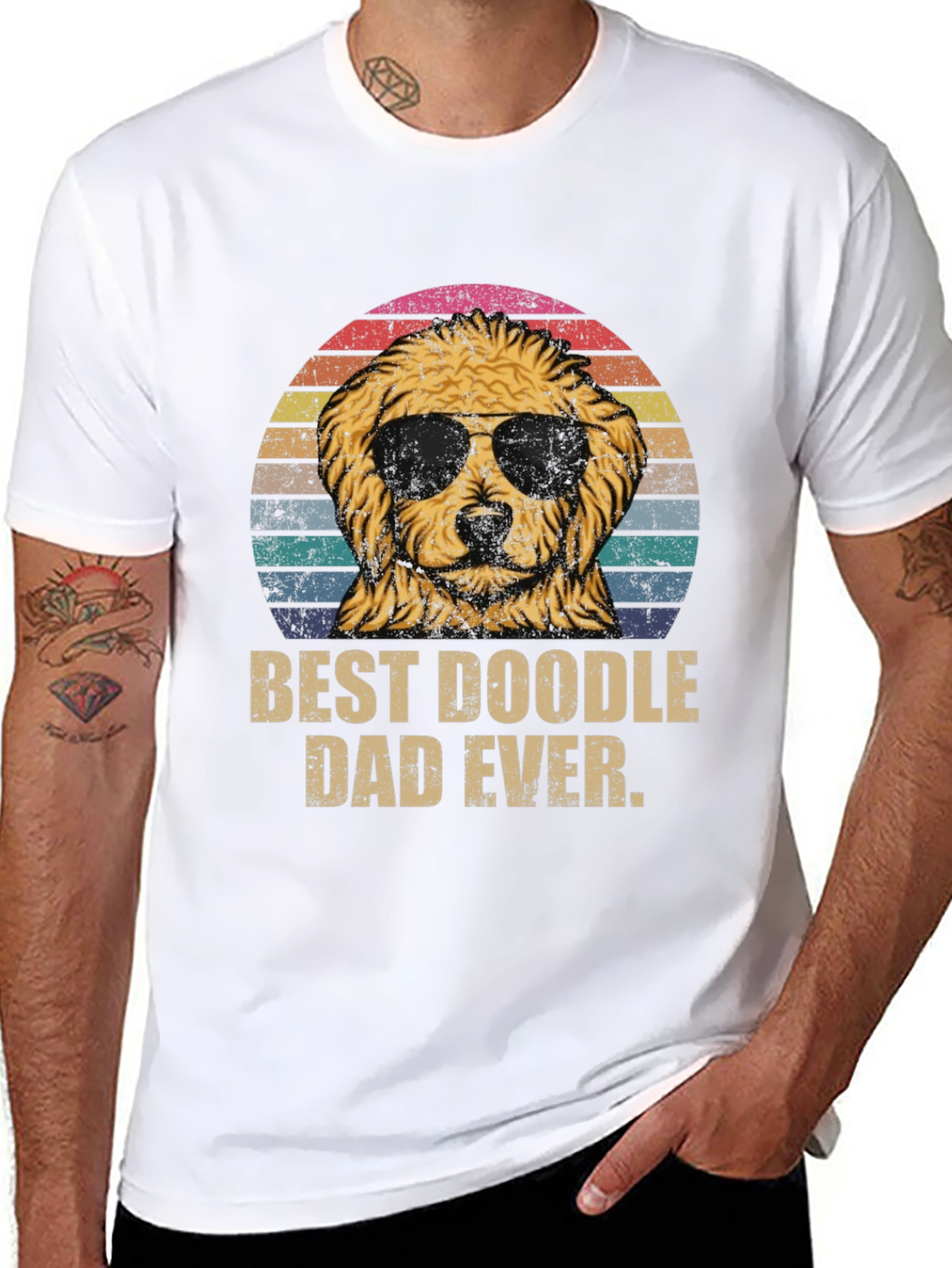 Best Doodle Dad Ever T-Shirt - Dog Lover Gift