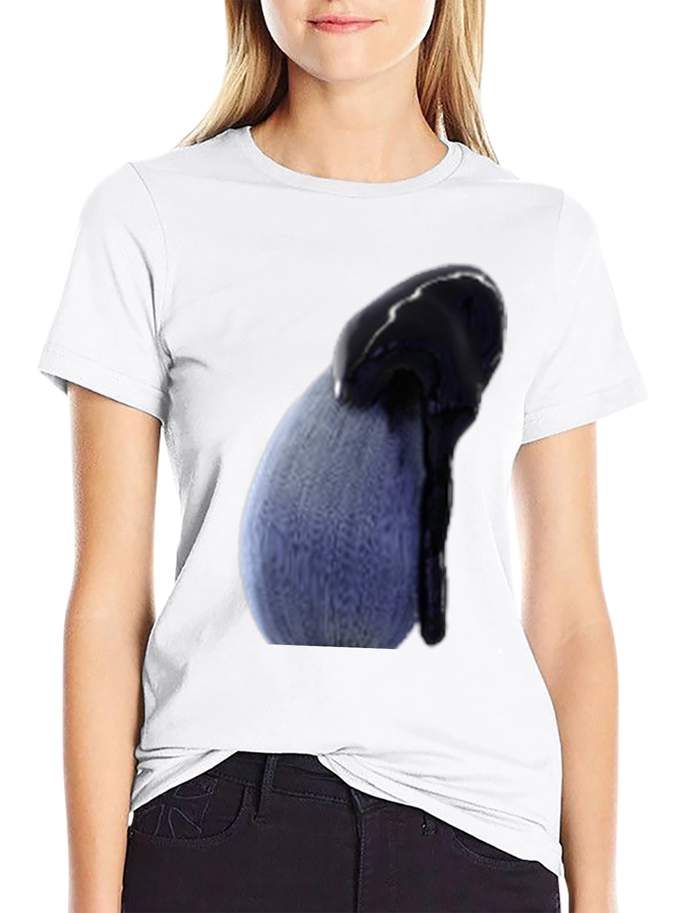 Unique Egg & Dripping Paint Graphic Tee
