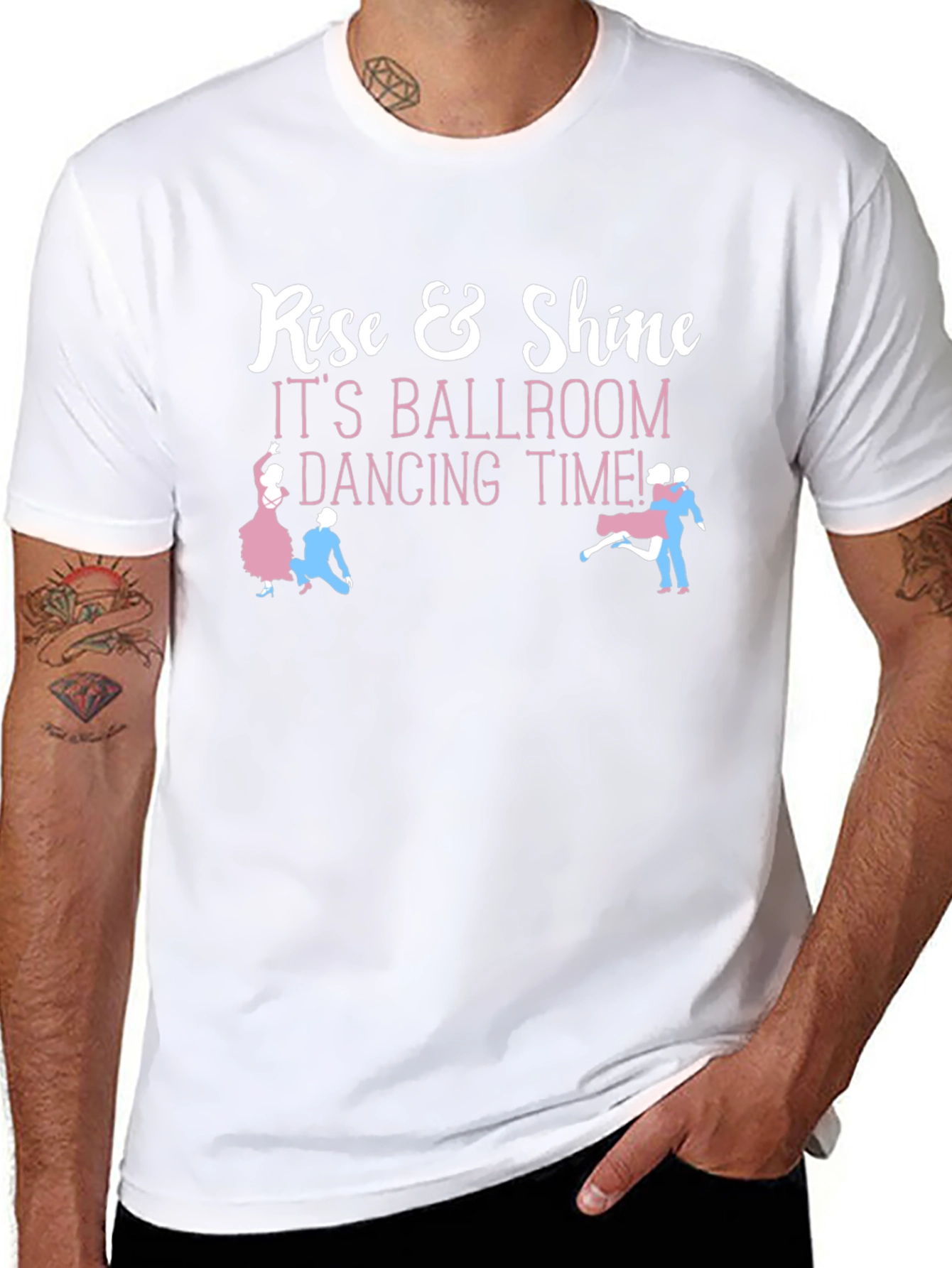 Rise & Shine Ballroom Dancing Time Black T-Shirt