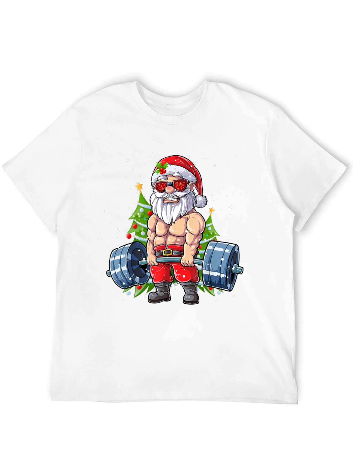 Santa Claus Gym Workout T-Shirt
