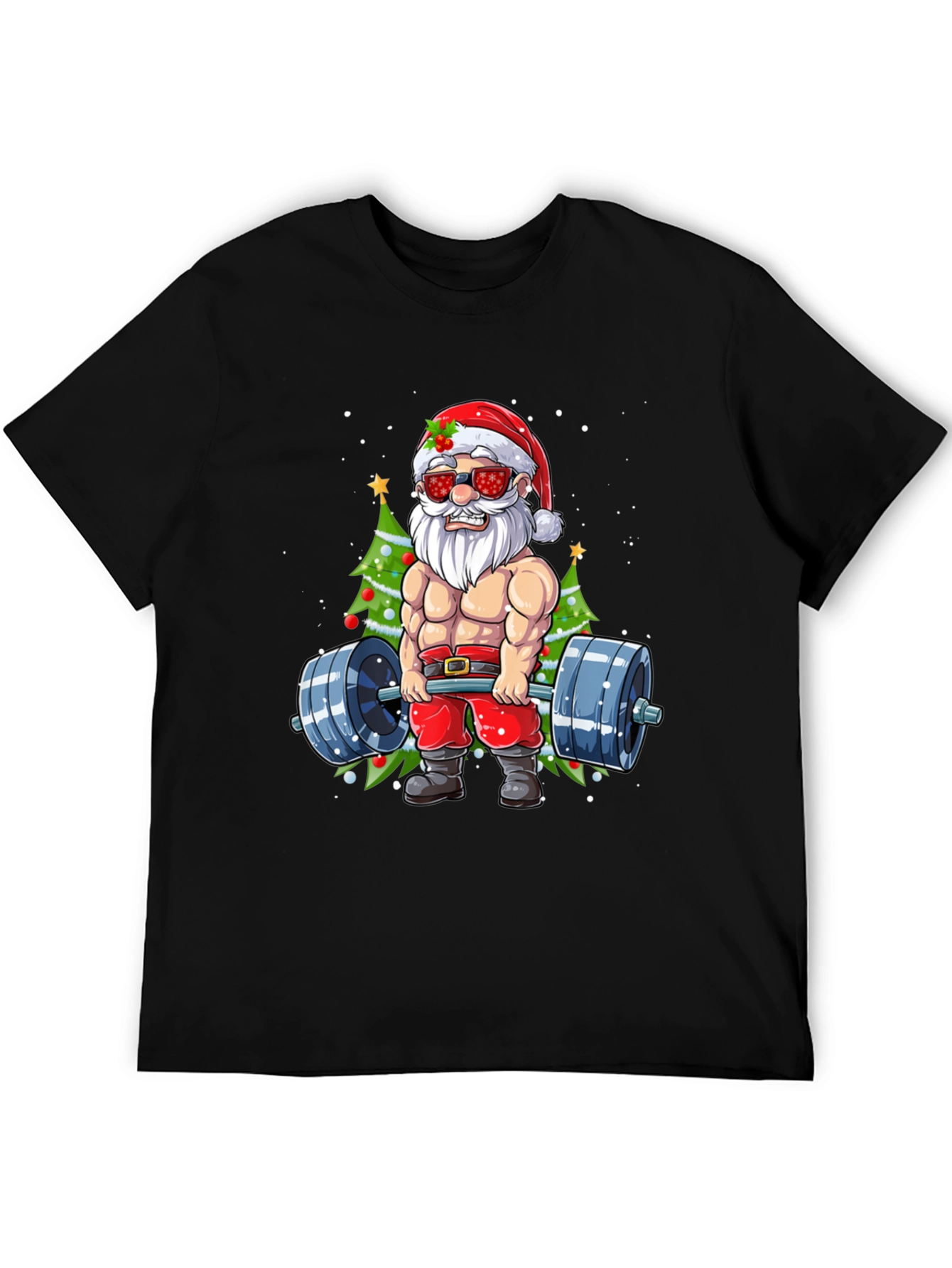 Santa Claus Gym Workout T-Shirt