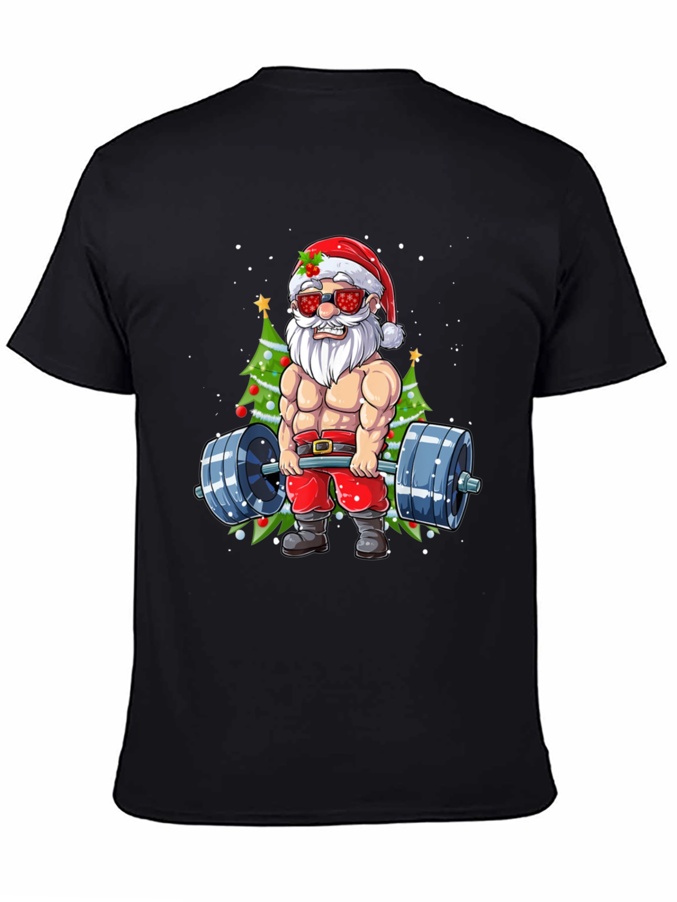 Santa Claus Gym Workout T-Shirt
