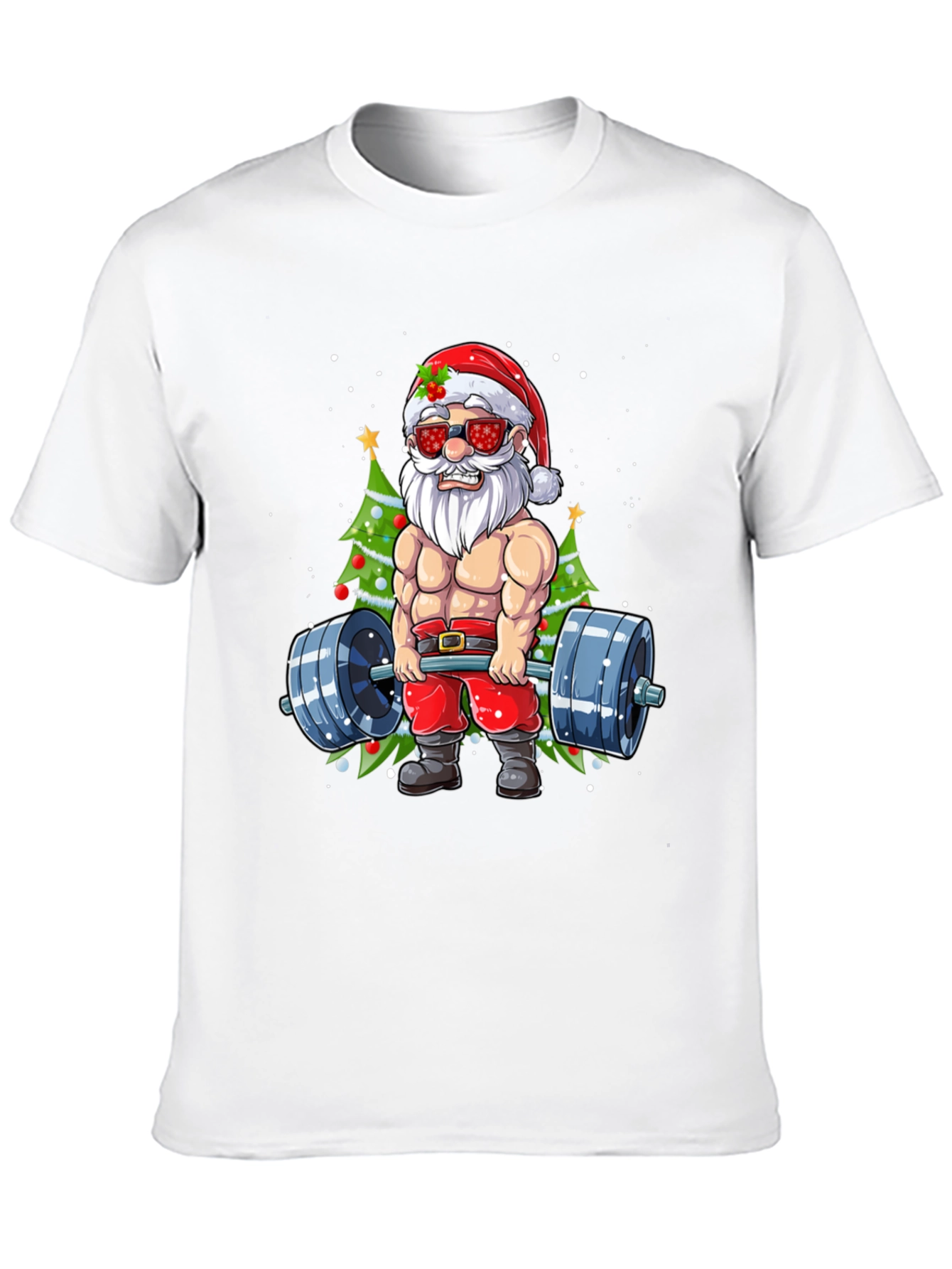 Santa Claus Gym Workout T-Shirt