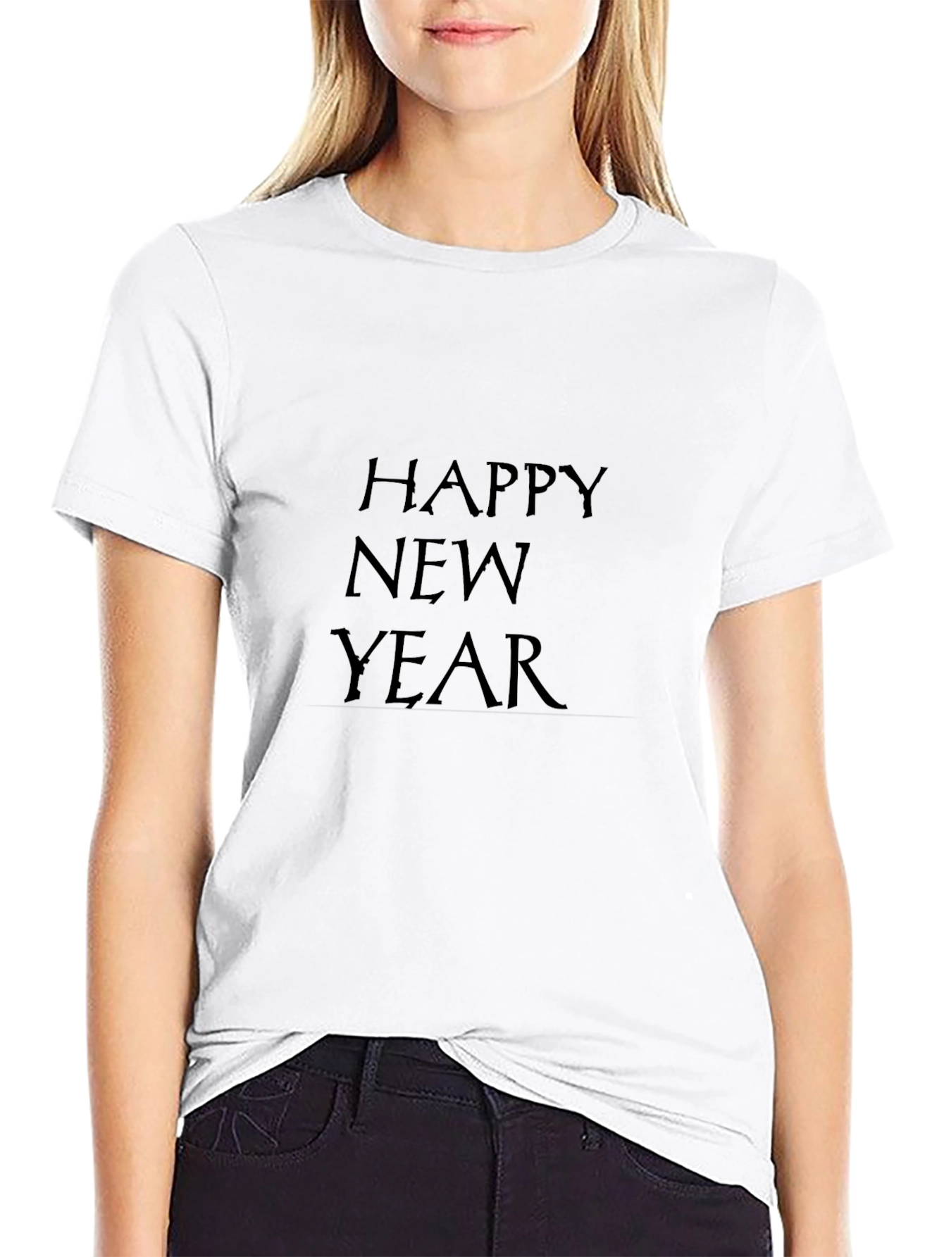 Happy New Year T-Shirt - Black