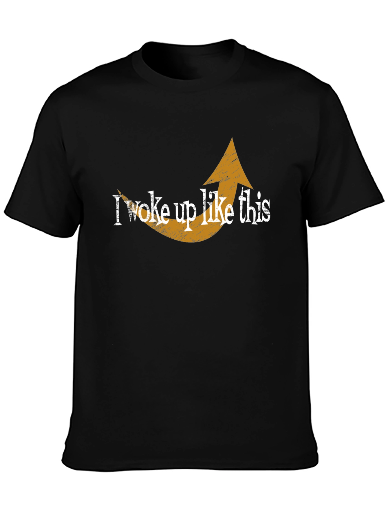 I Woke Up Like This Graphic Tee - Black