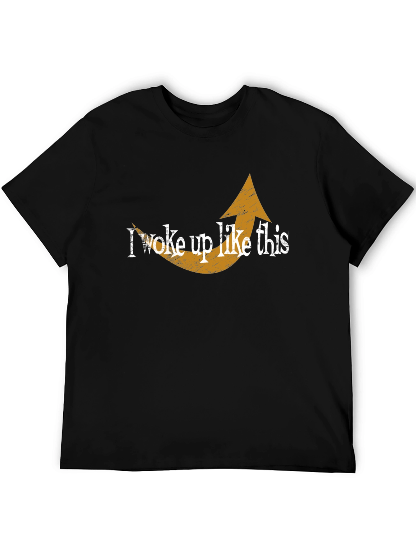 I Woke Up Like This Graphic Tee - Black