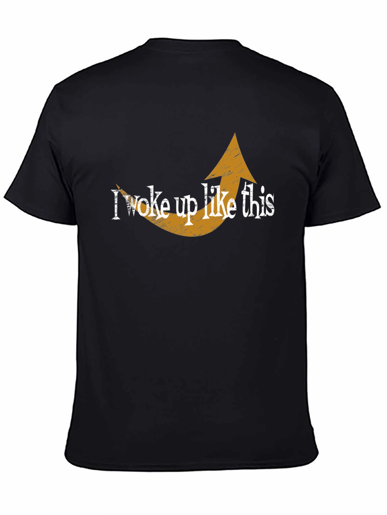 I Woke Up Like This Graphic Tee - Black