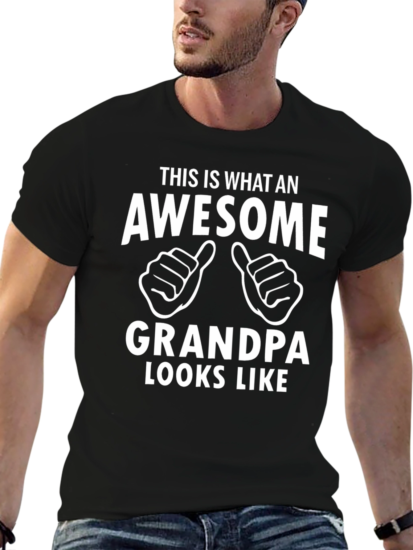 Awesome Grandpa T-Shirt - Novelty Gift for Grandfathers