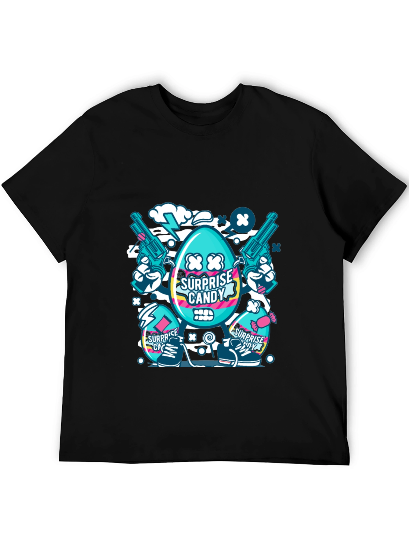 Surprise Candy Graphic T-Shirt - Funky Streetwear