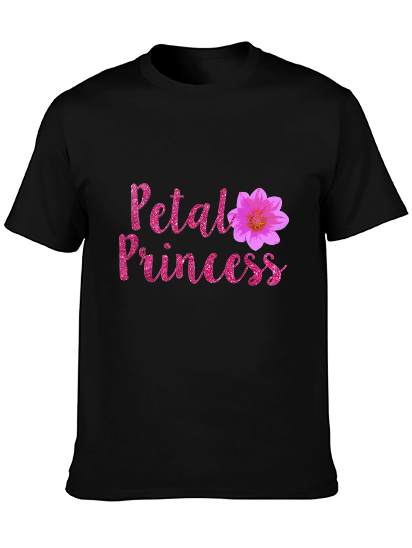 Petal Princess Black T-Shirt