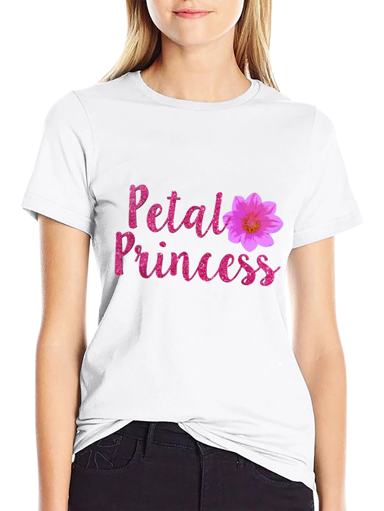 Petal Princess Black T-Shirt