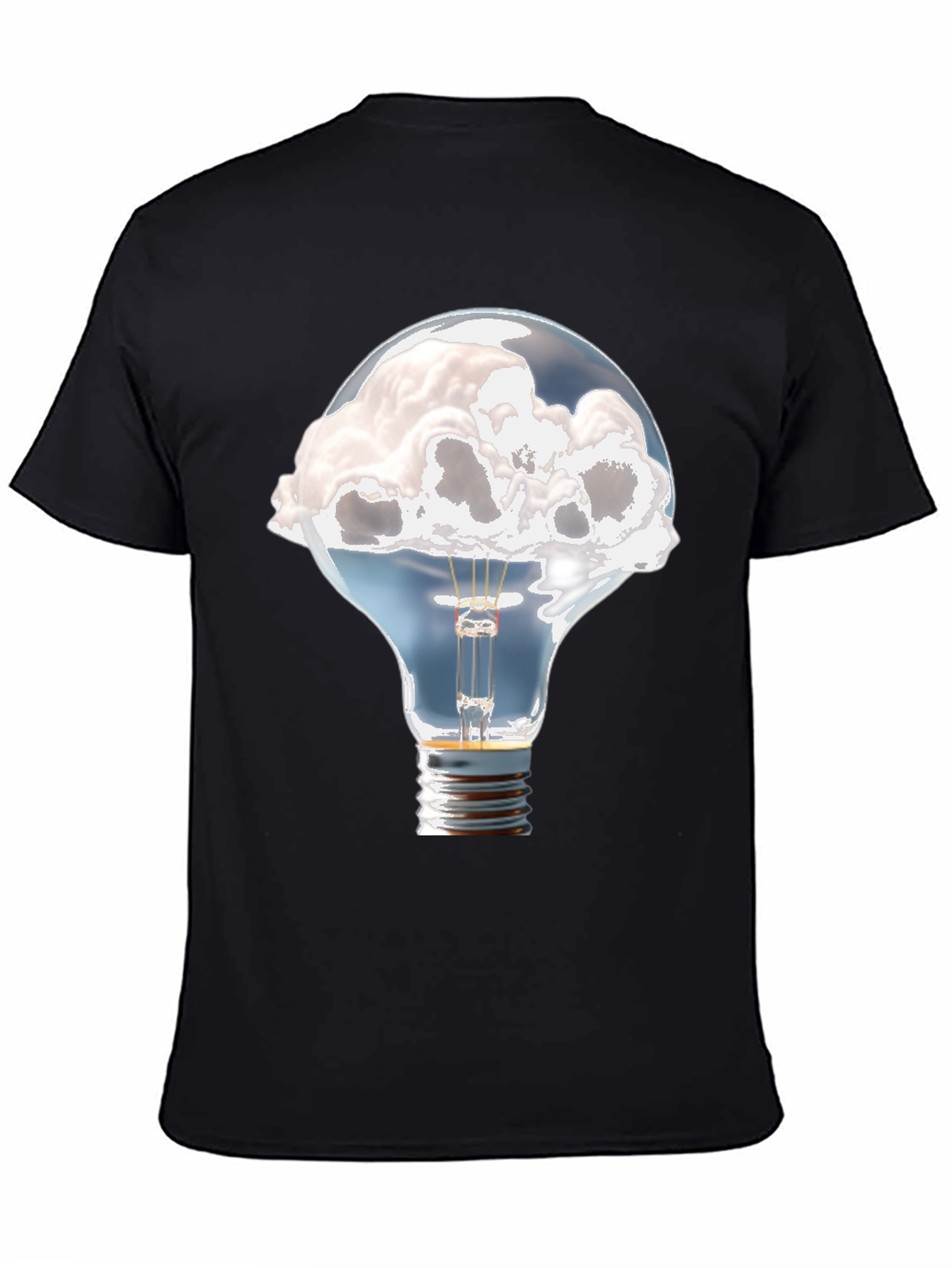 Cloud Idea Light Bulb Graphic Tee