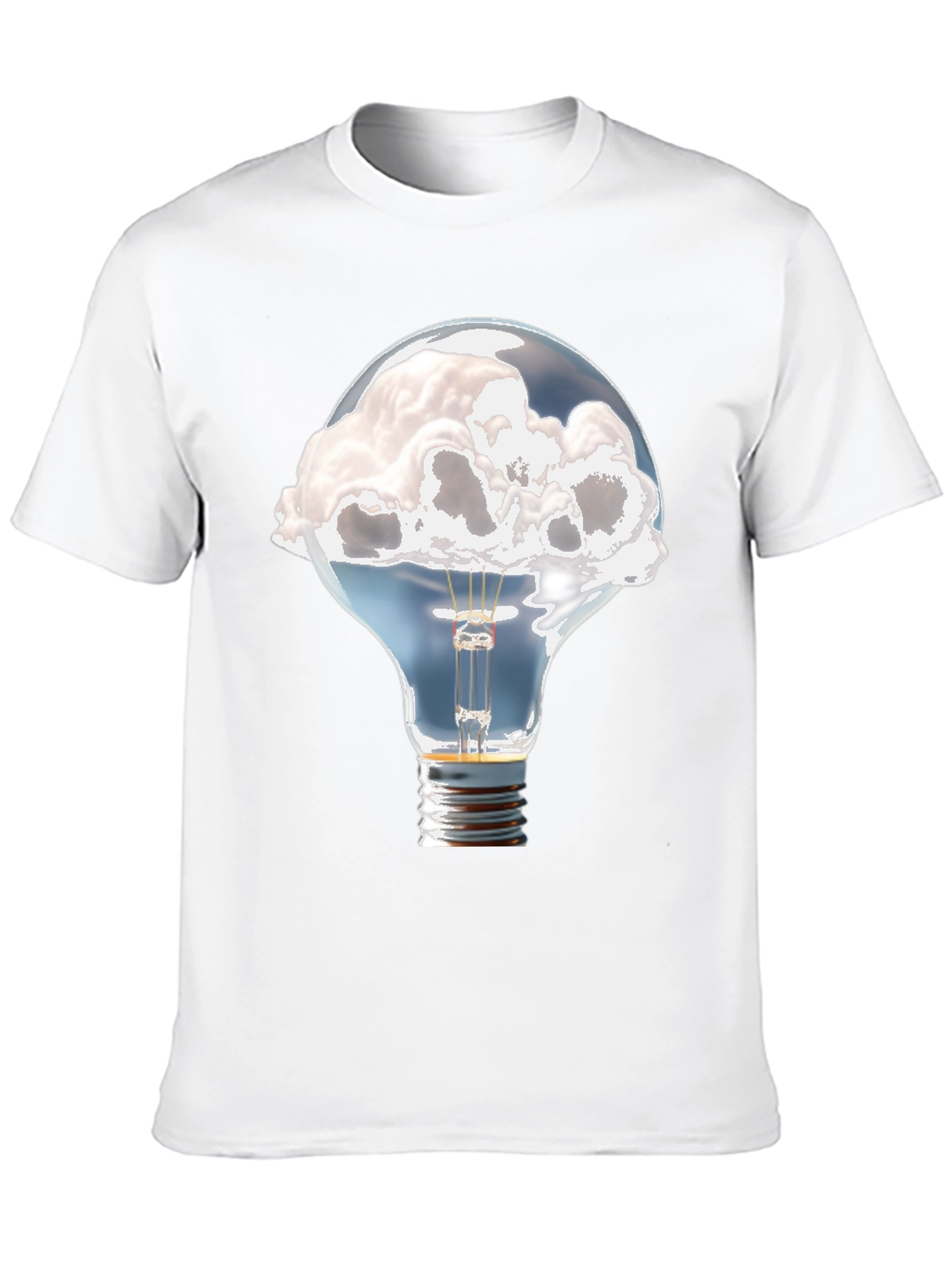 Cloud Idea Light Bulb Graphic Tee