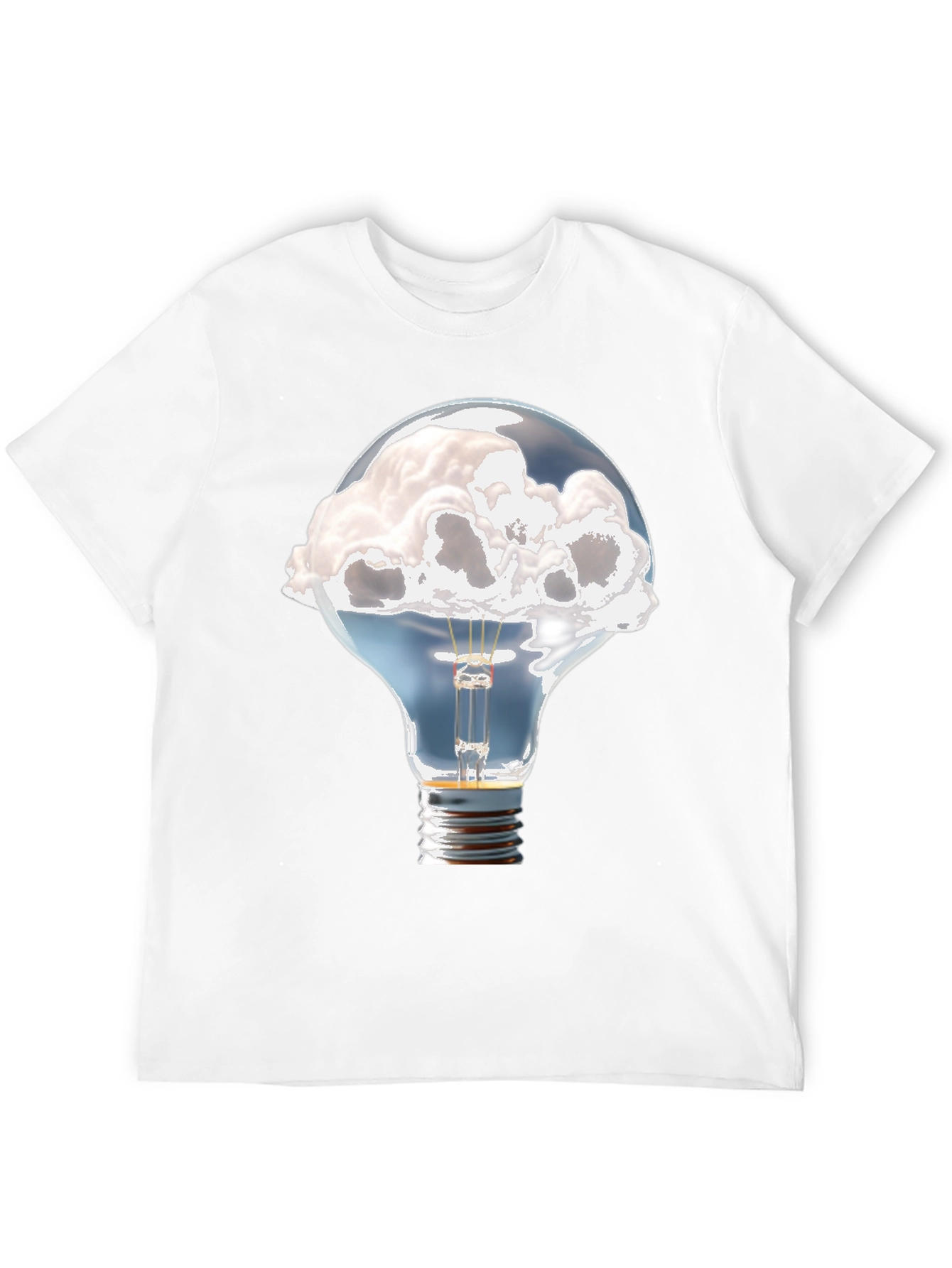 Cloud Idea Light Bulb Graphic Tee