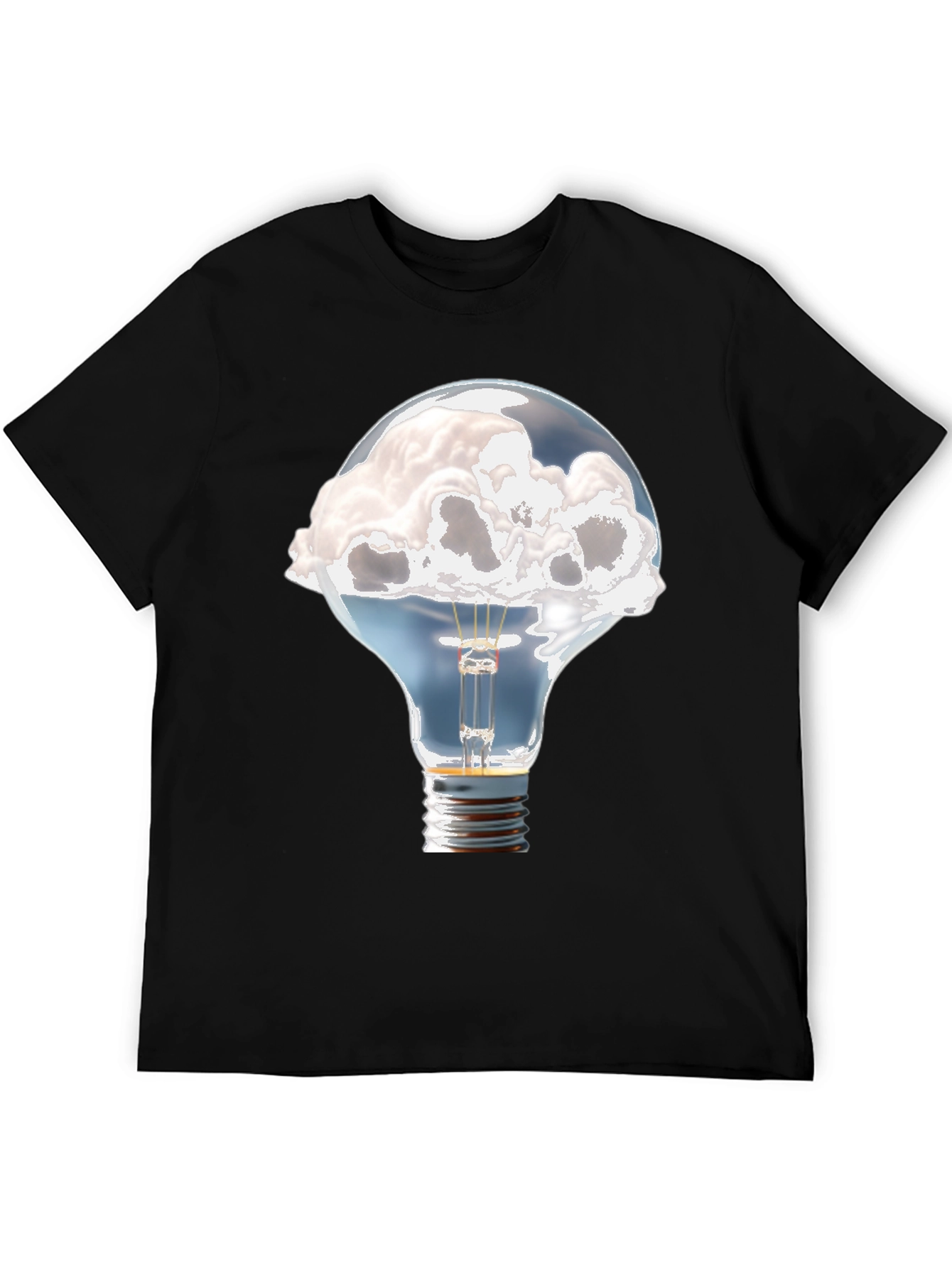 Cloud Idea Light Bulb Graphic Tee