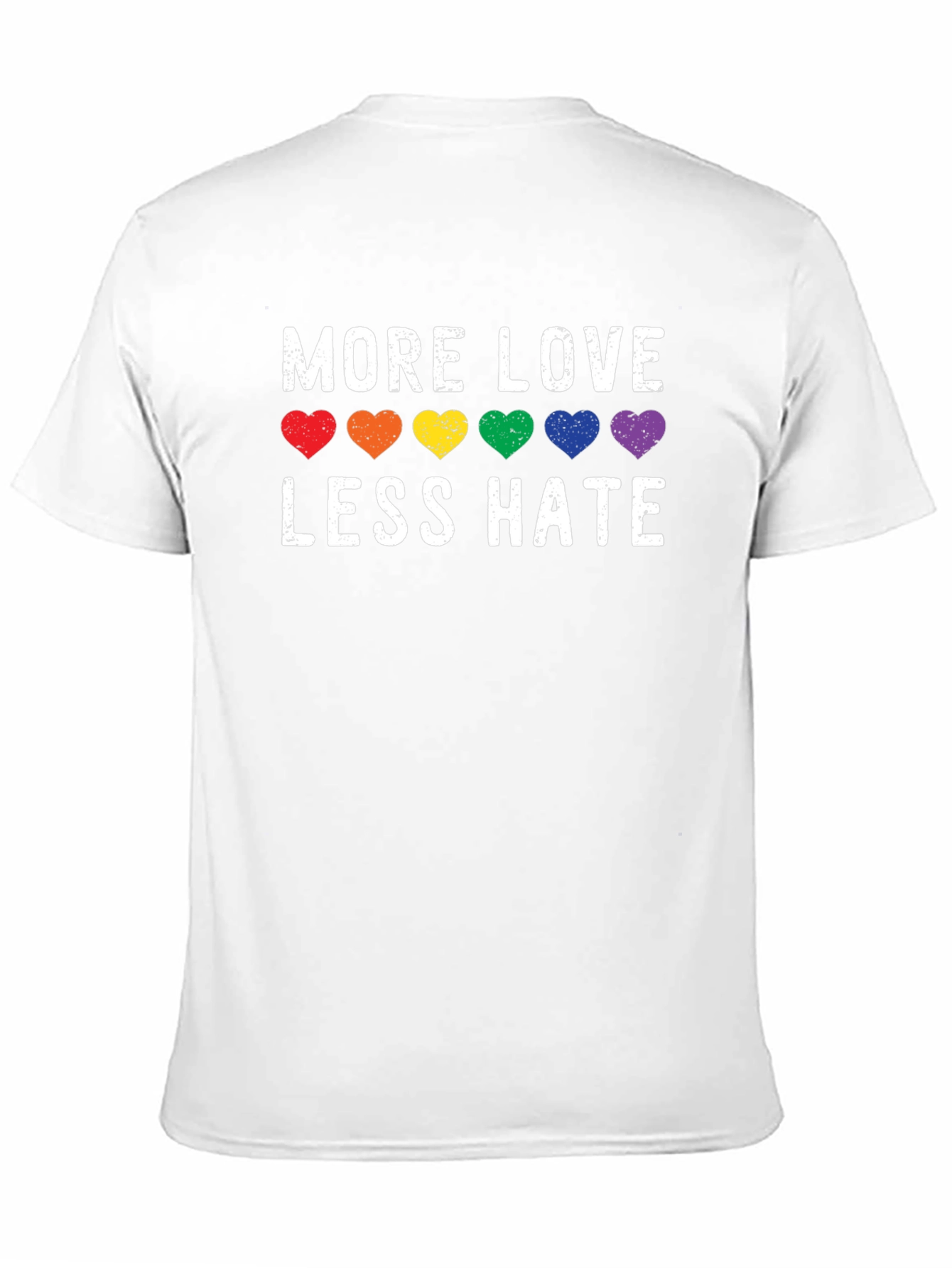 More Love Less Hate LGBT Pride T-Shirt