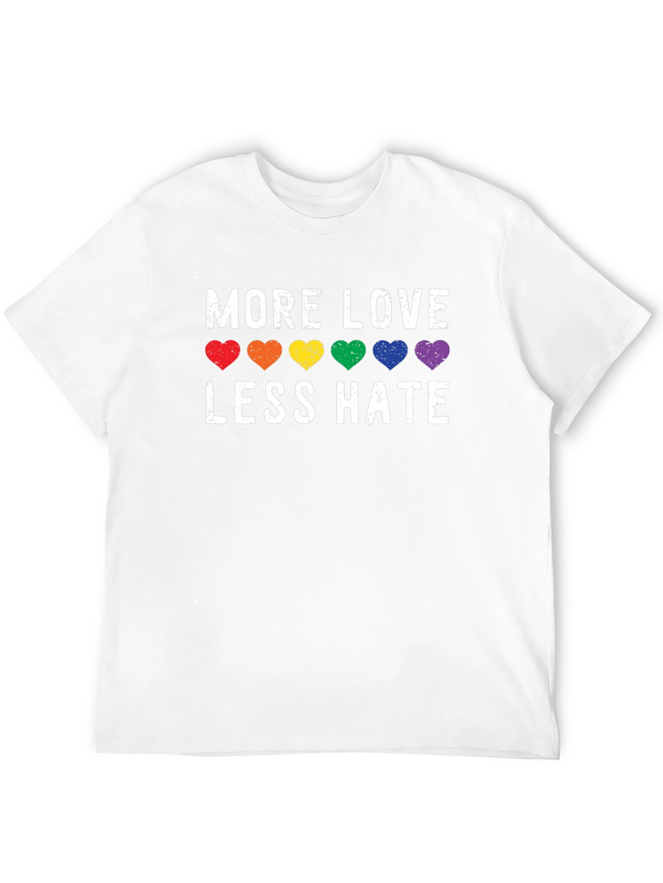 More Love Less Hate LGBT Pride T-Shirt