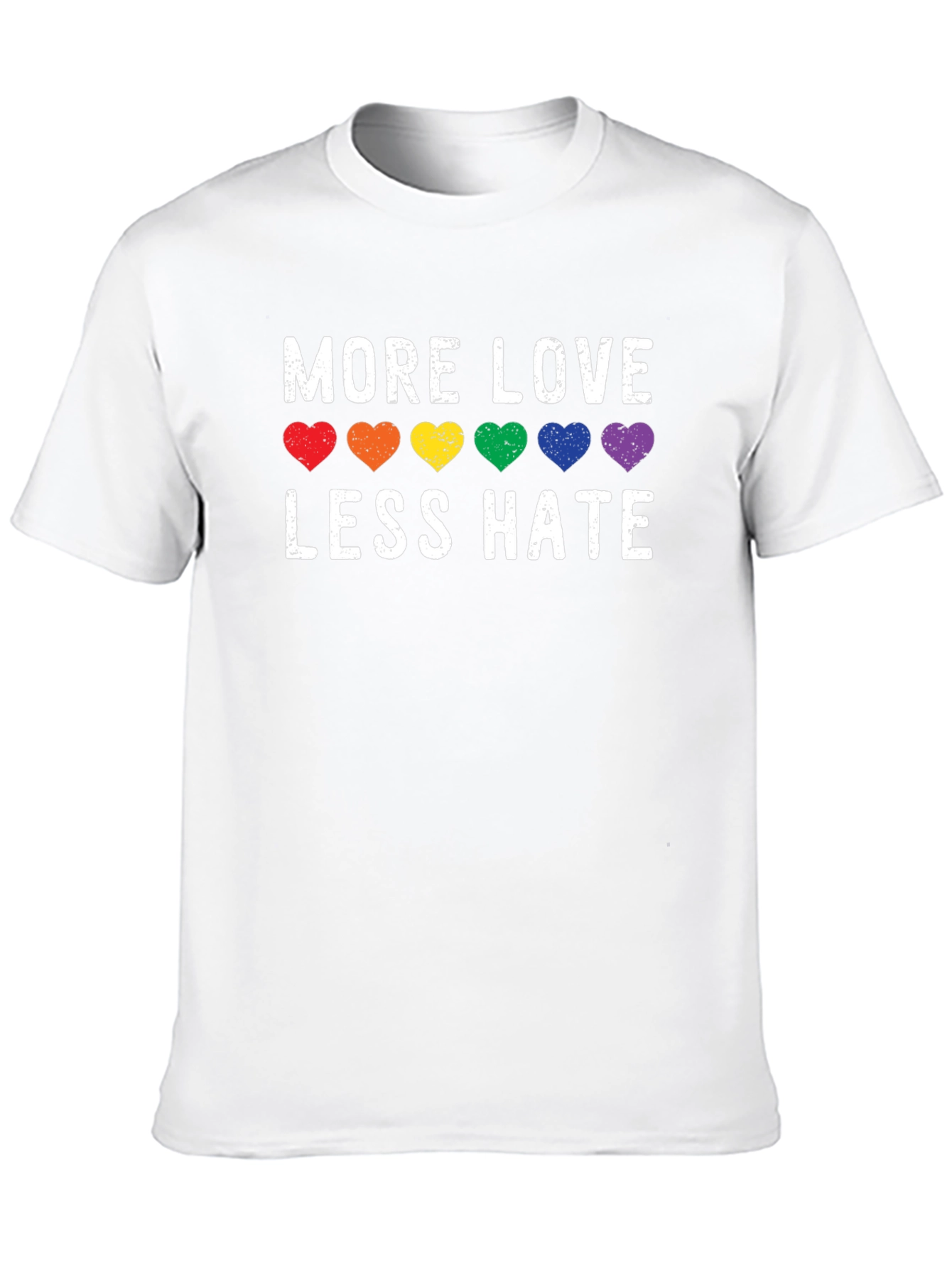 More Love Less Hate LGBT Pride T-Shirt