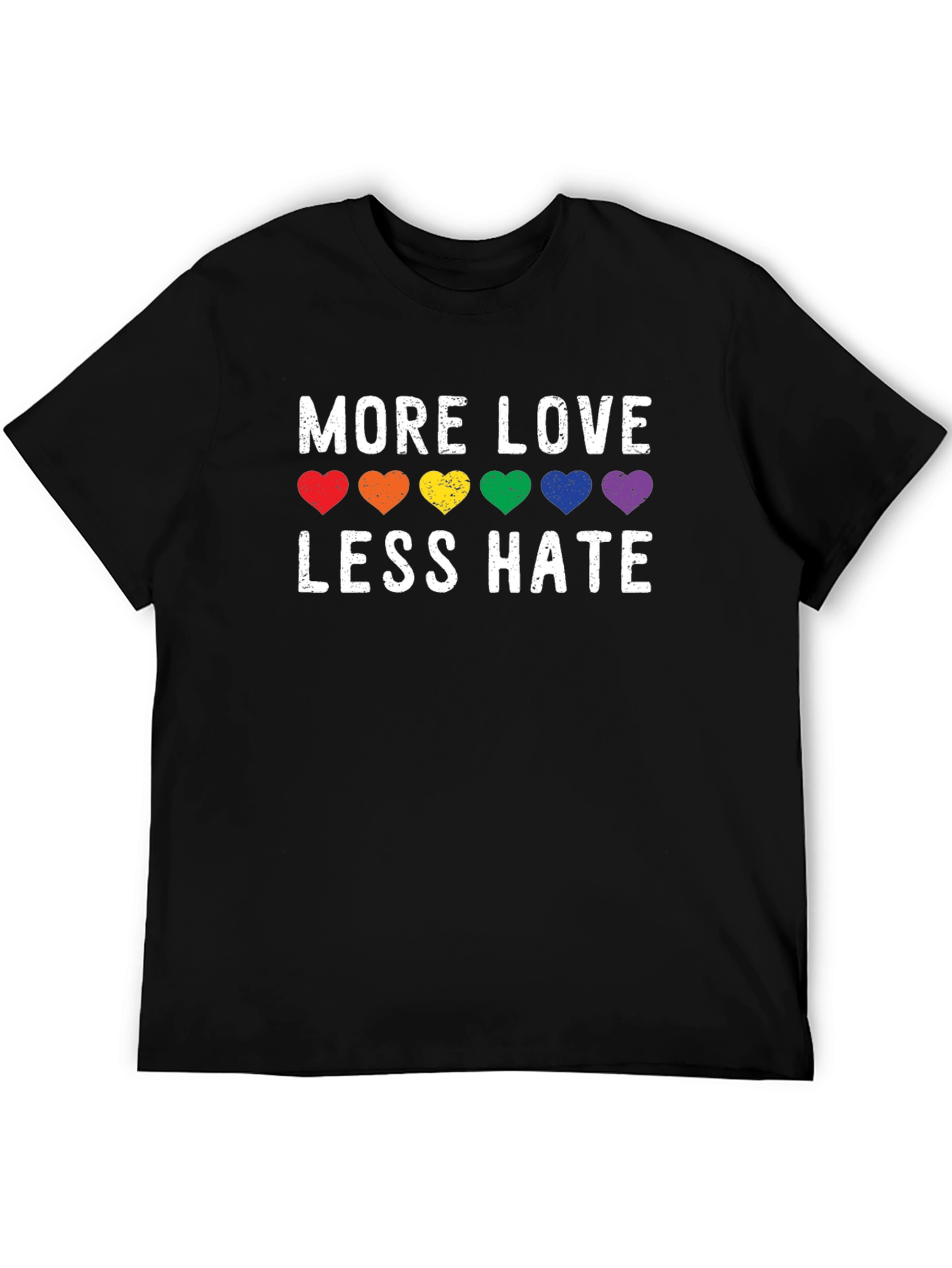 More Love Less Hate LGBT Pride T-Shirt