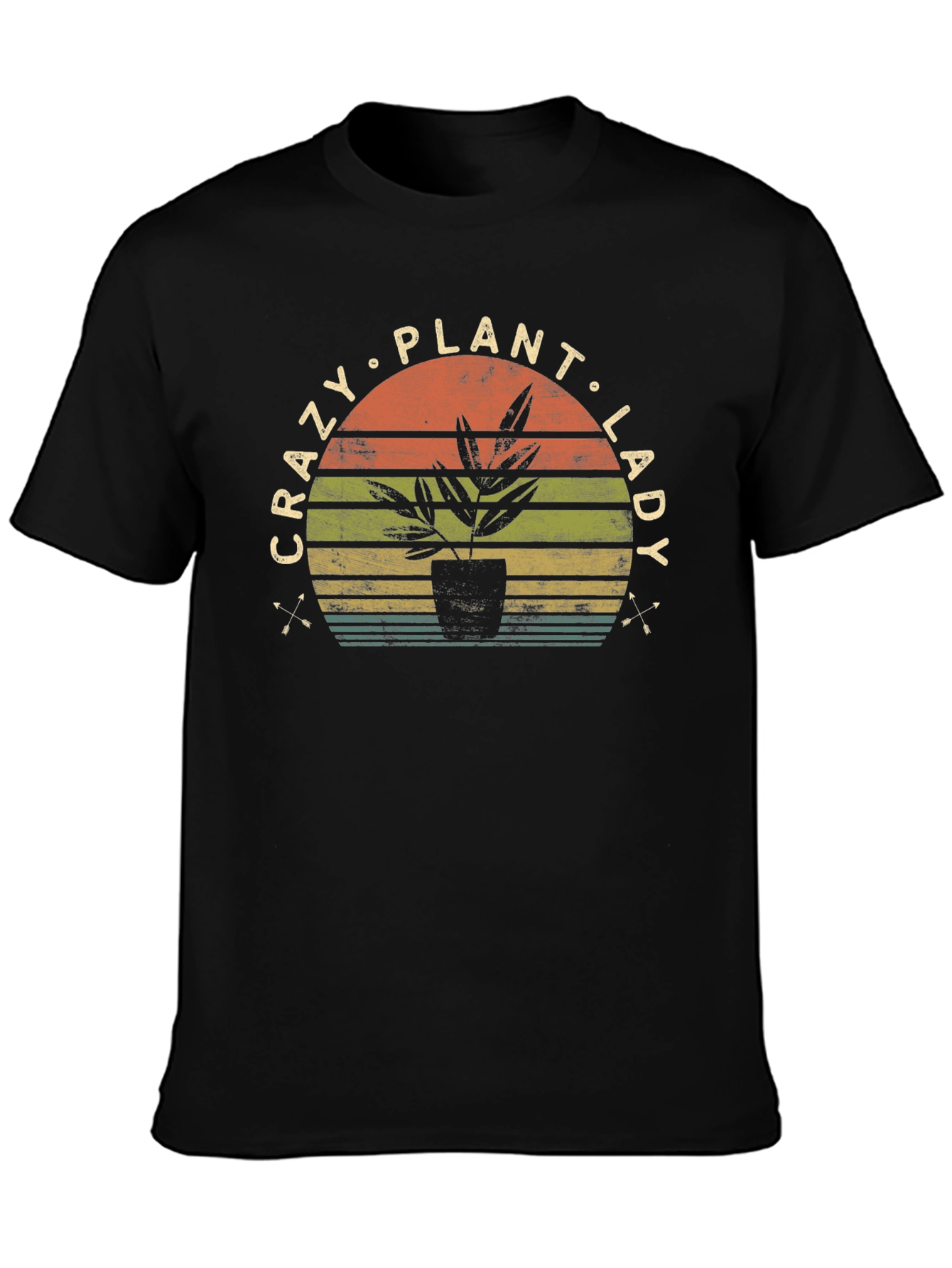 Crazy Plant Lady T-Shirt - Retro Style