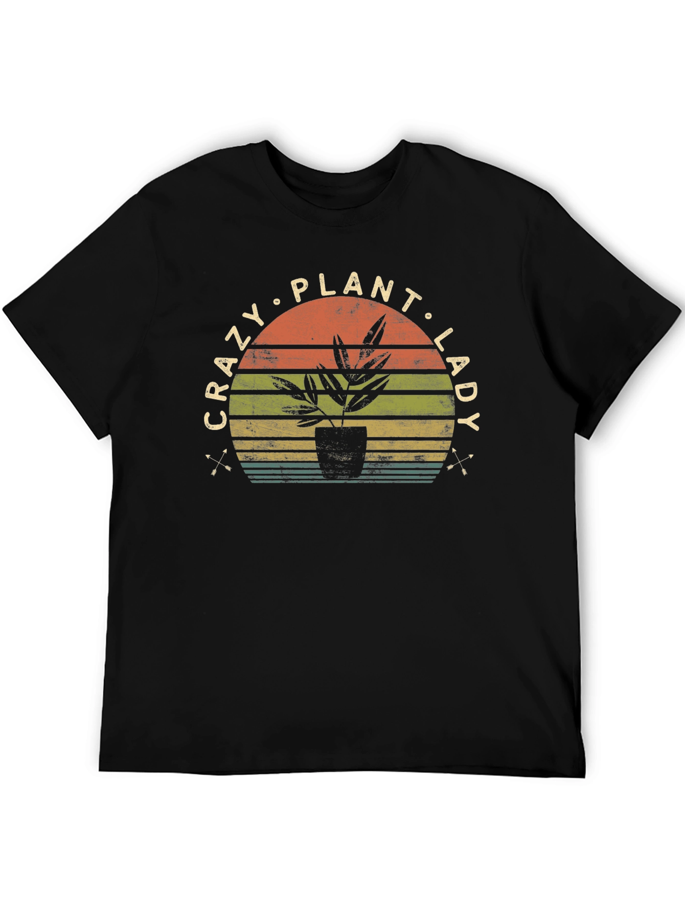 Crazy Plant Lady T-Shirt - Retro Style