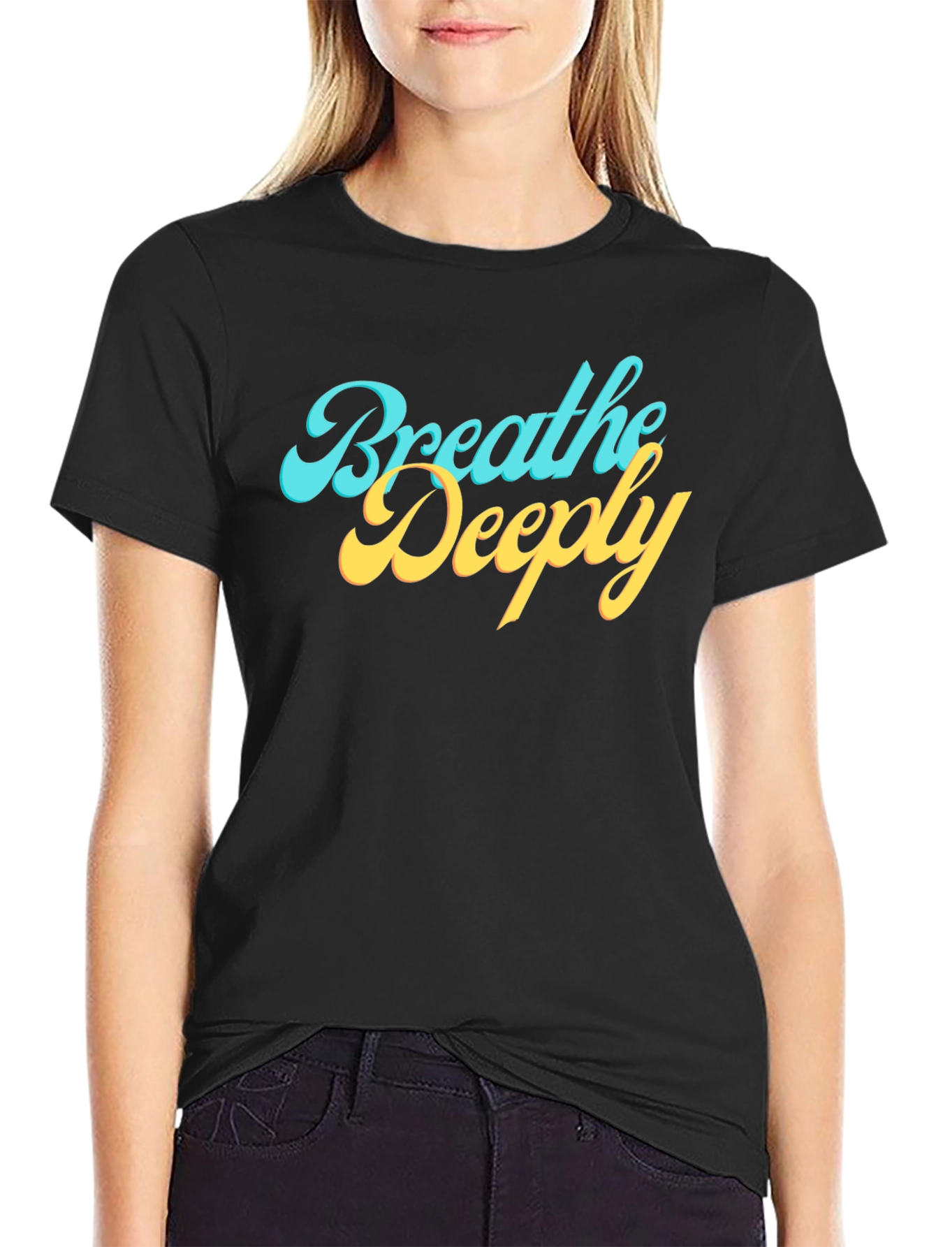 Breathe Deeply Graphic Tee - Comfort Fit