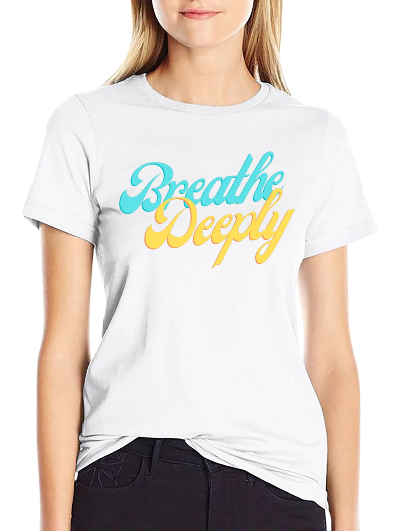 Breathe Deeply Graphic Tee - Comfort Fit