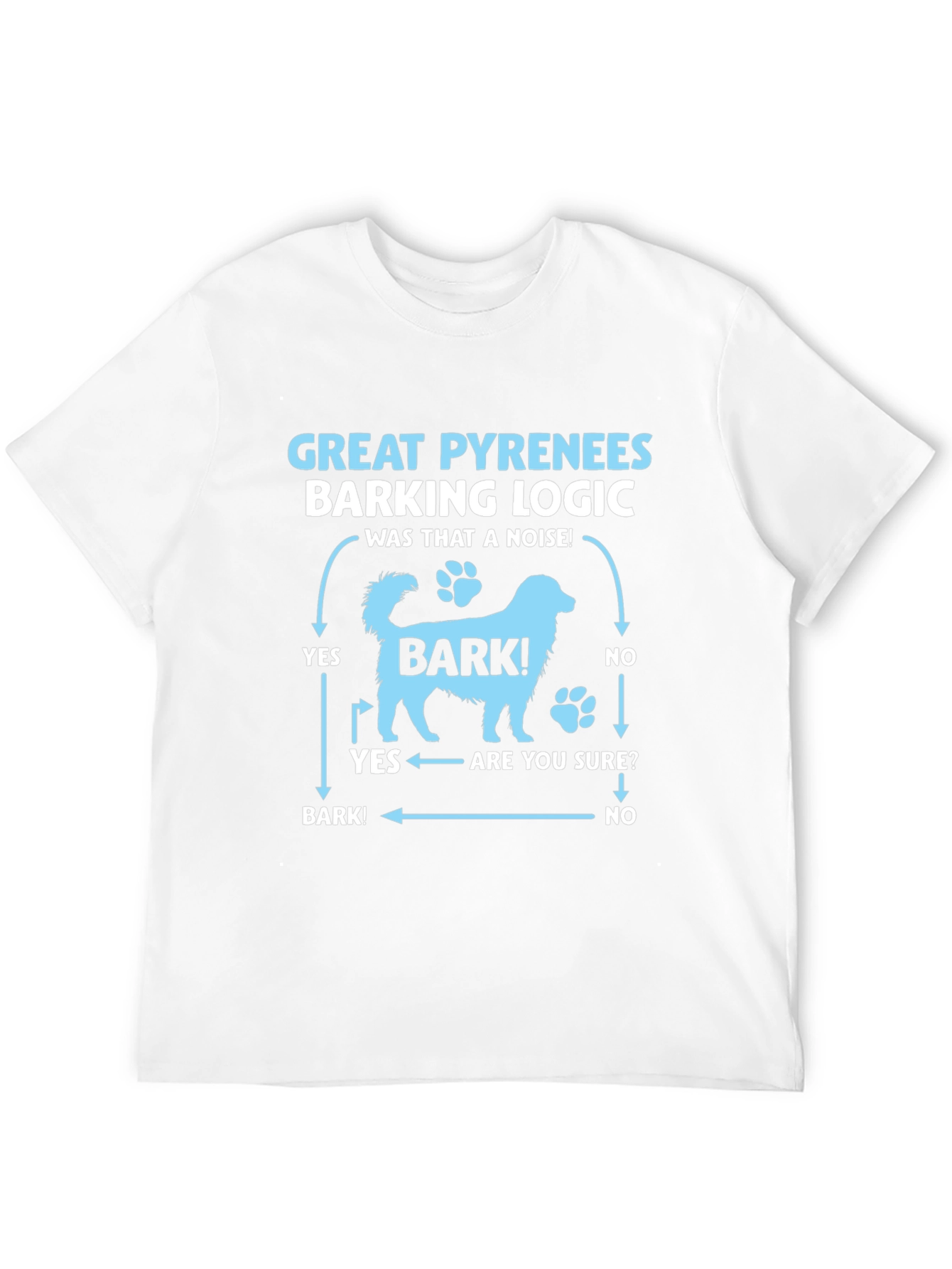Great Pyrenees Barking Logic T-Shirt