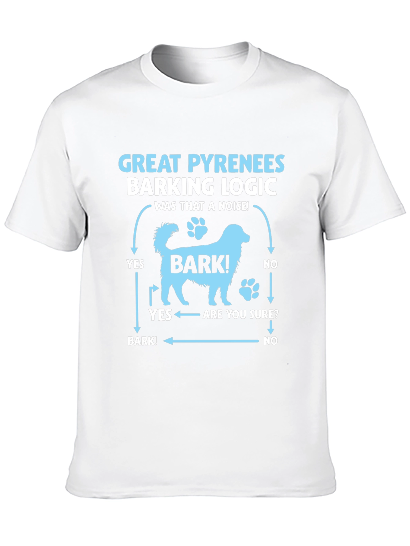 Great Pyrenees Barking Logic T-Shirt