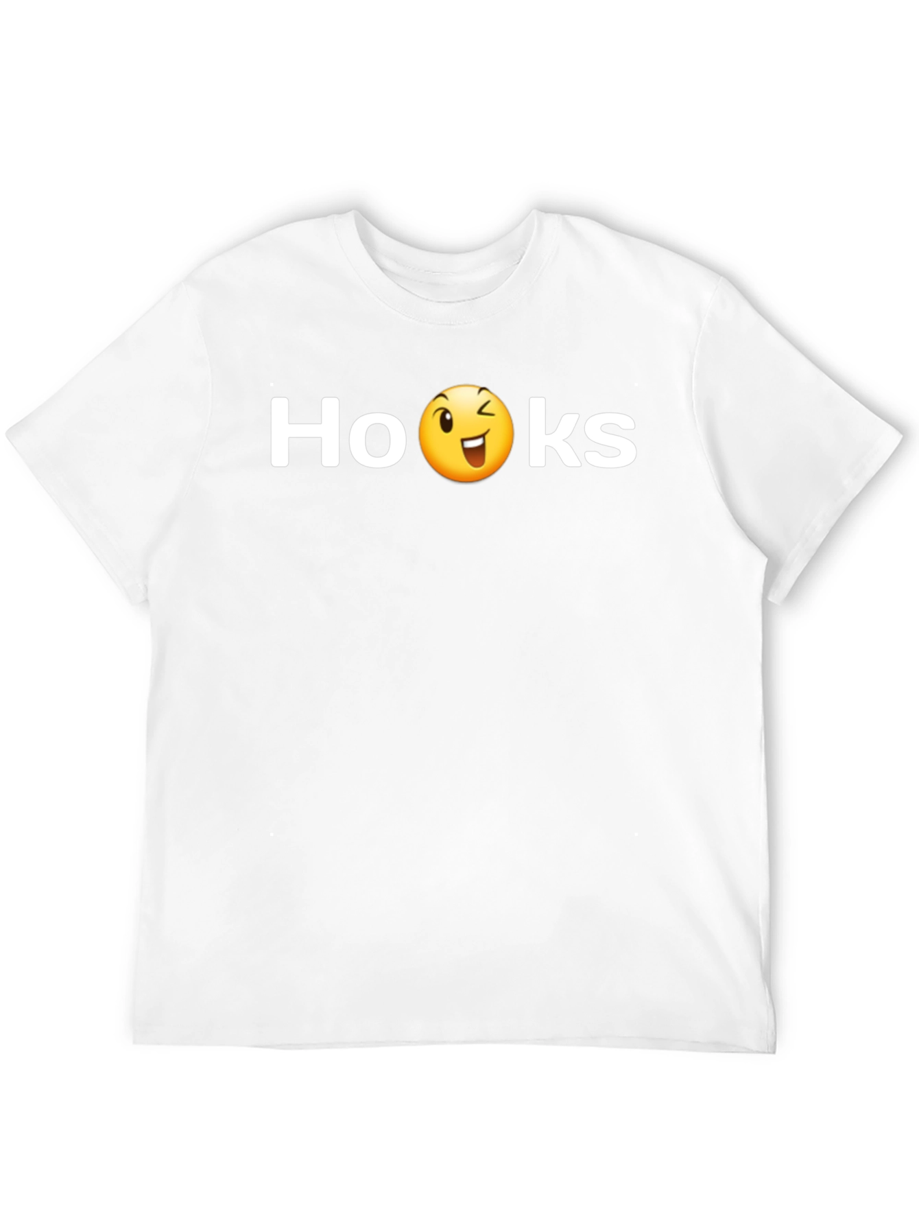 Hooks Funny Emoji Wink Tee