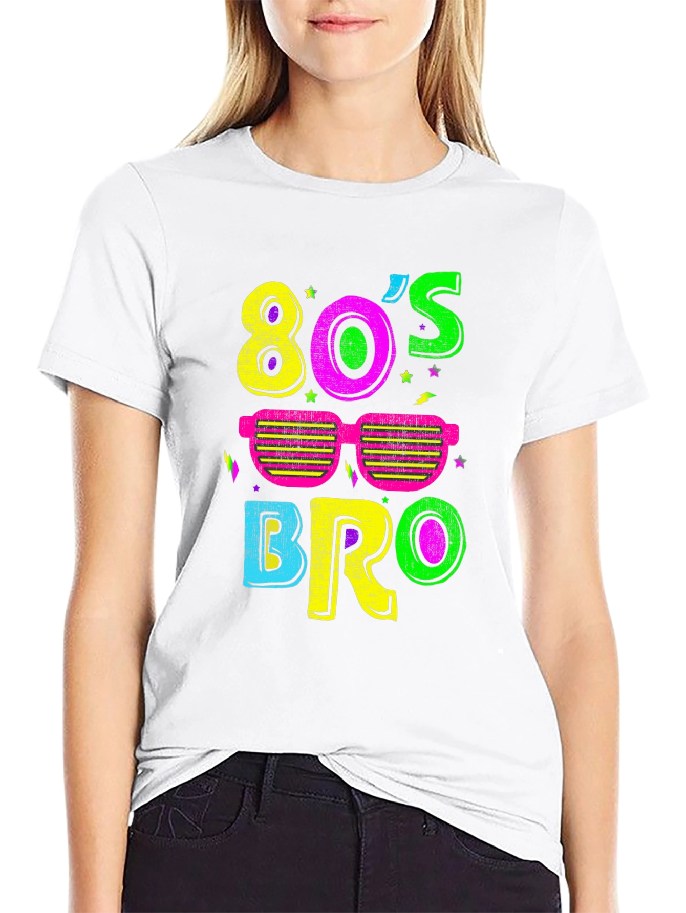 80s Bro Neon Graphic Tee
