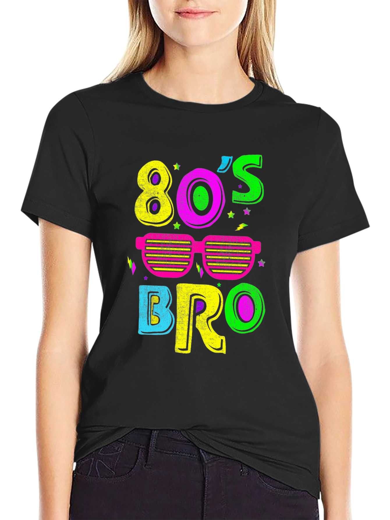 80s Bro Neon Graphic Tee