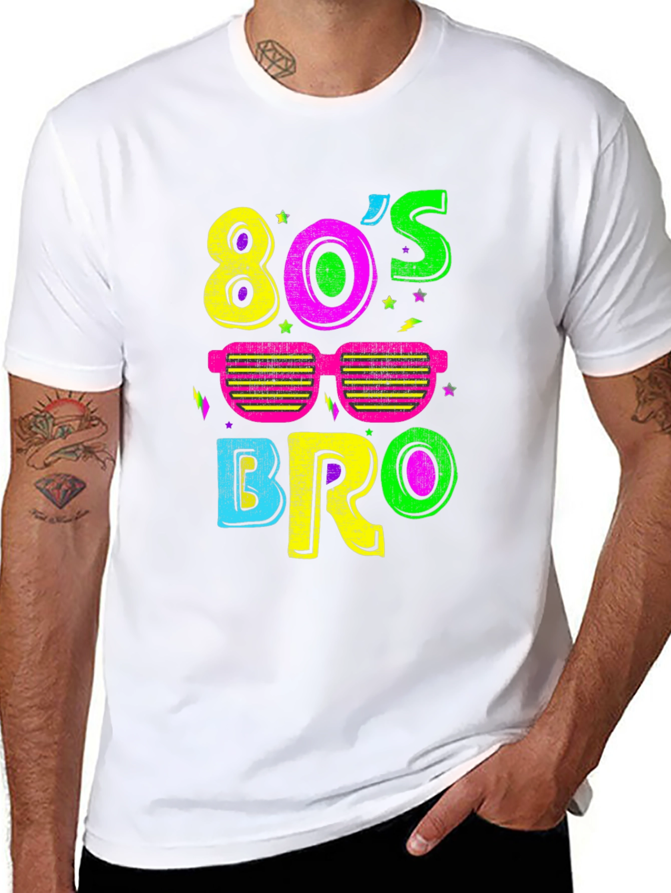 80s Bro Neon Graphic Tee