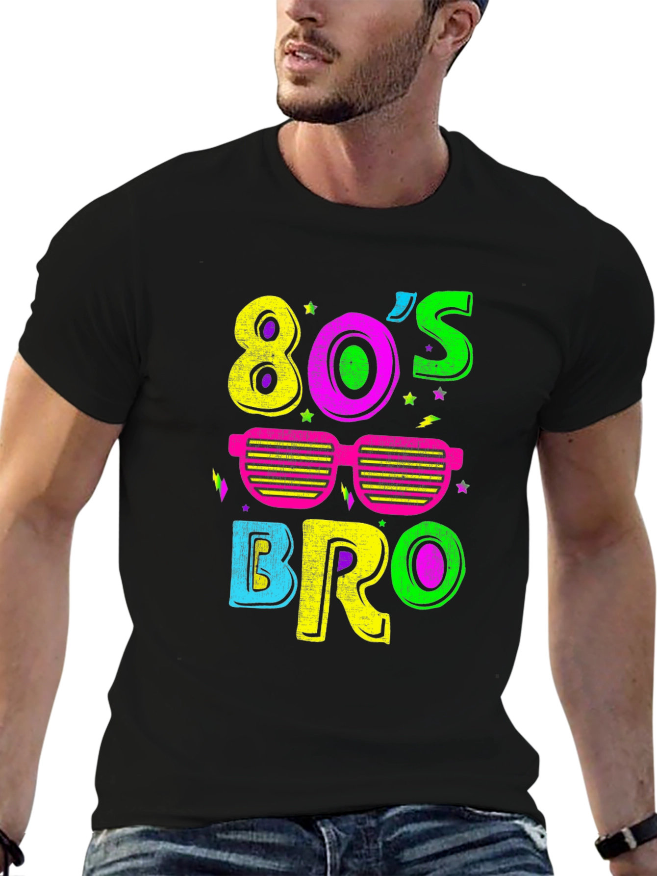 80s Bro Neon Graphic Tee